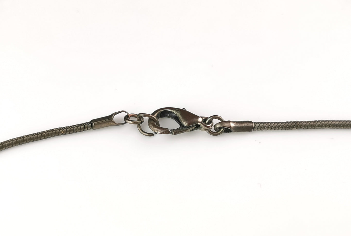 Vintage Brutalist style metal bib necklace
