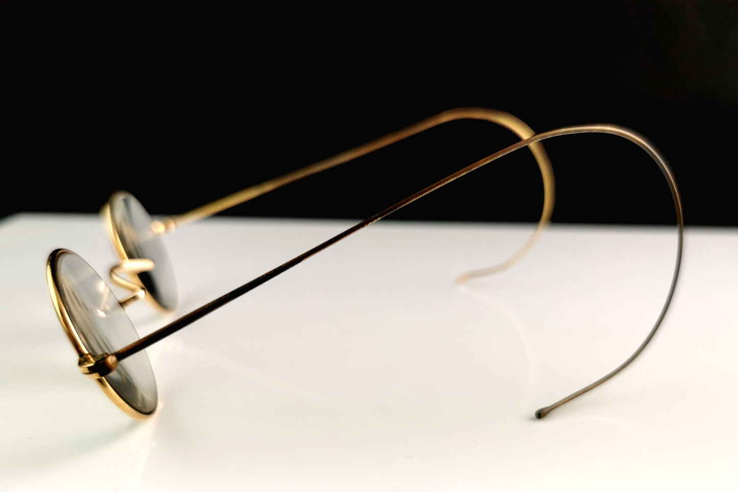 Vintage Art Deco 14ct gold framed spectacles, glasses