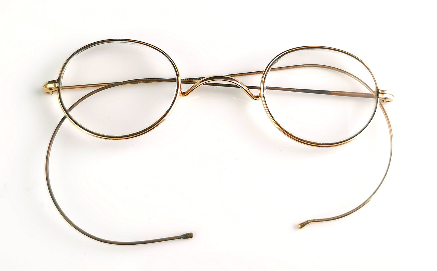 Vintage Art Deco 14ct gold framed spectacles, glasses