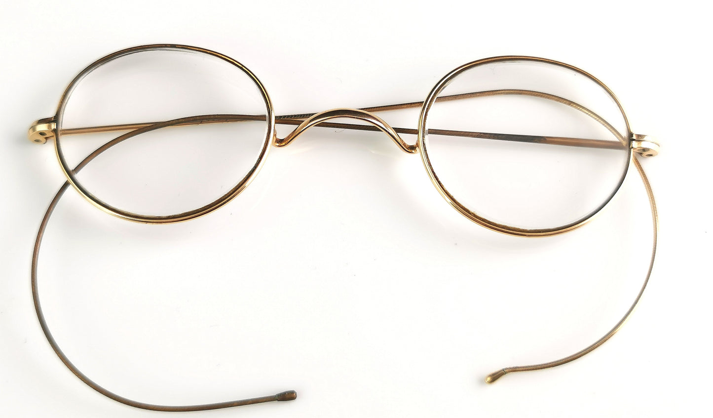 Vintage Art Deco 14ct gold framed spectacles, glasses