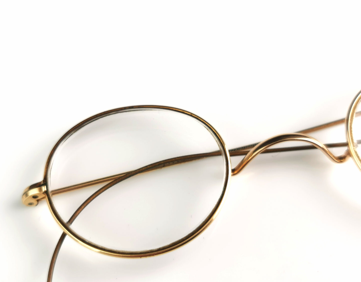 Vintage Art Deco 14ct gold framed spectacles, glasses