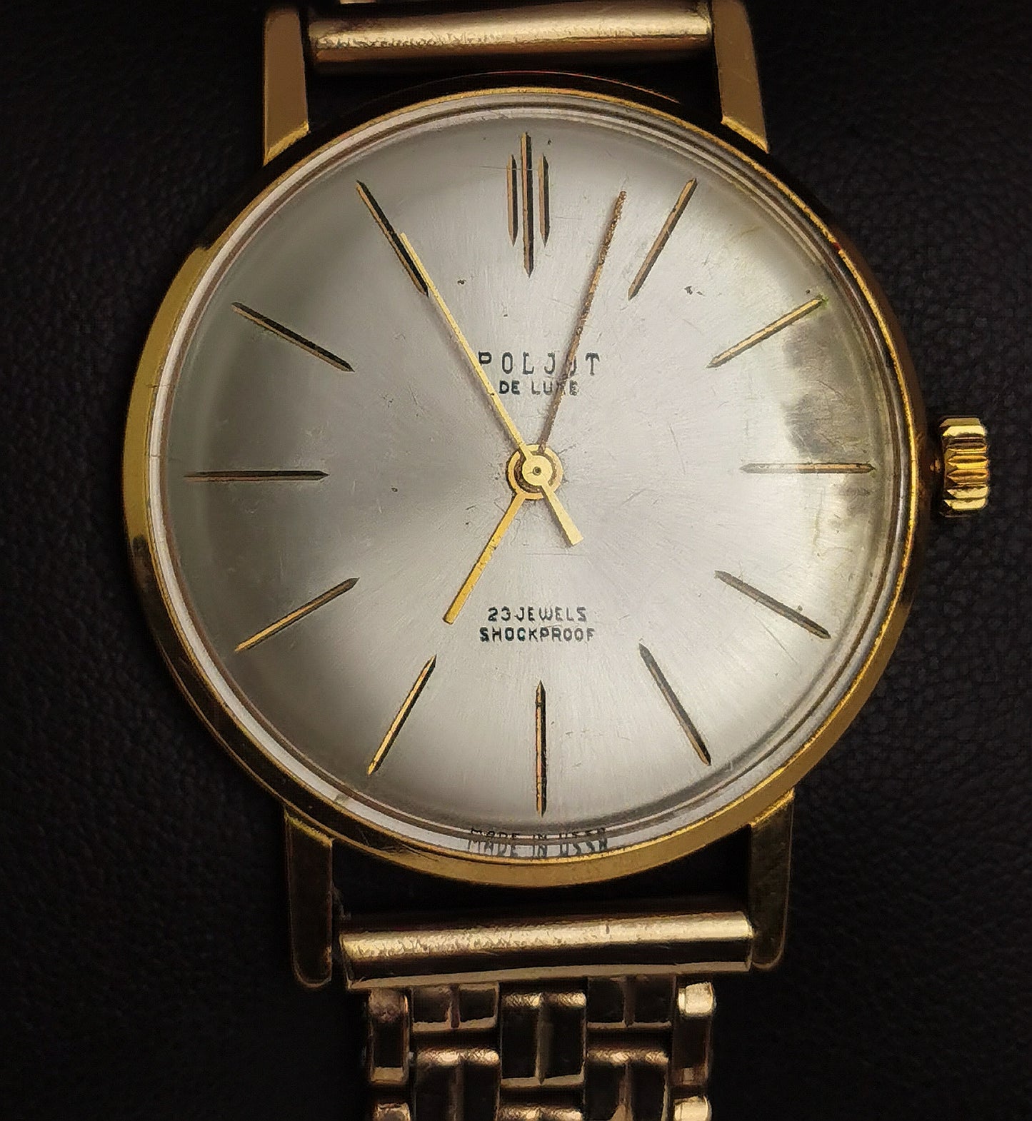 Vintage mens Poljot wristwatch, rolled gold, C1960s