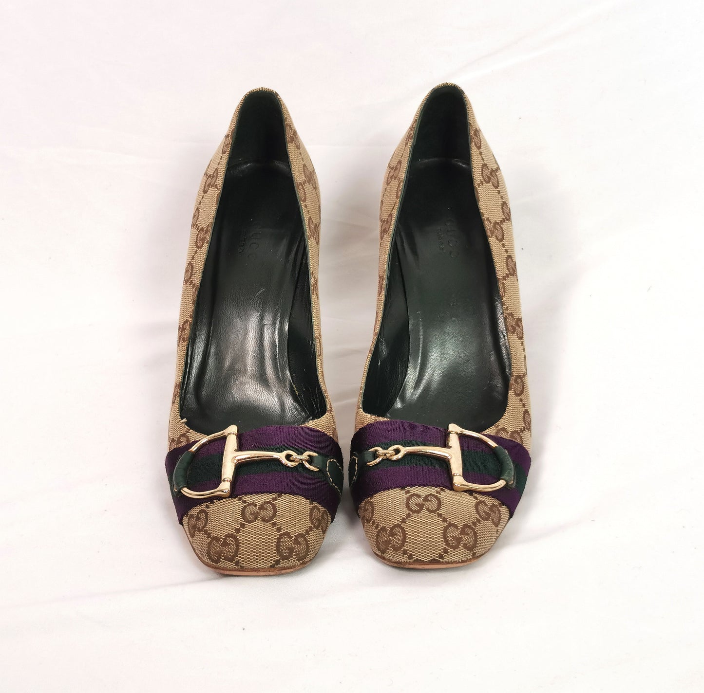 Vintage Gucci monogram horsebit shoes, Heeled pumps