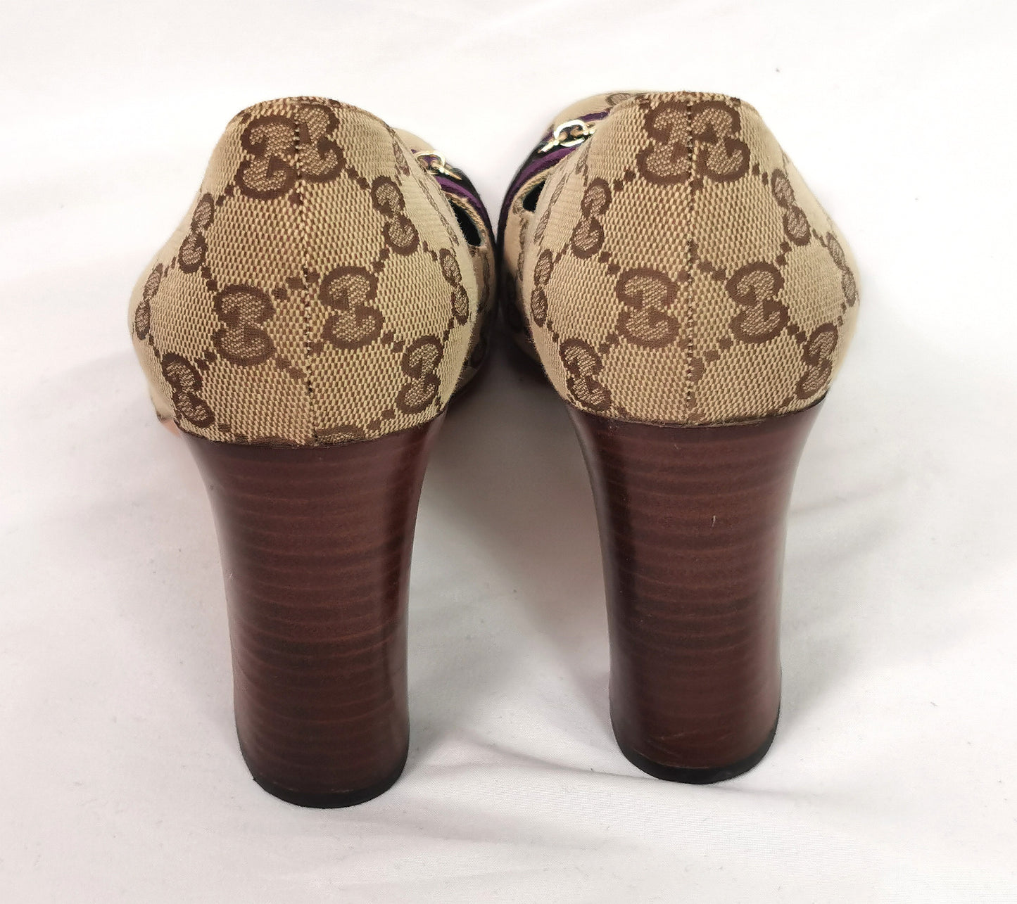 Vintage Gucci monogram horsebit shoes, Heeled pumps
