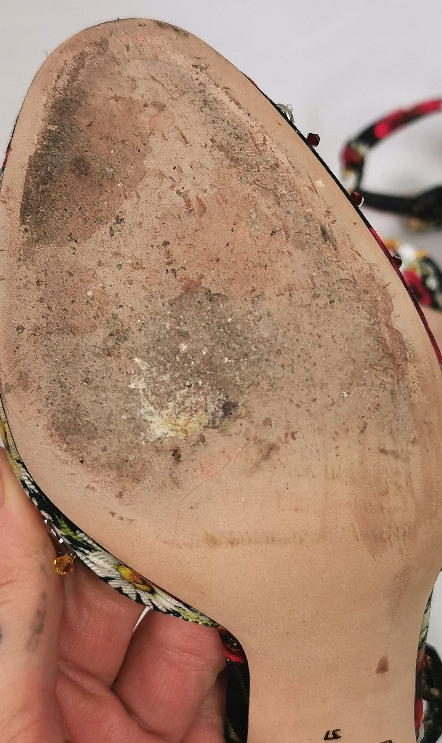 Dolce and Gabbana floral jewelled heeled sandals, Poppy and Daisy shoes