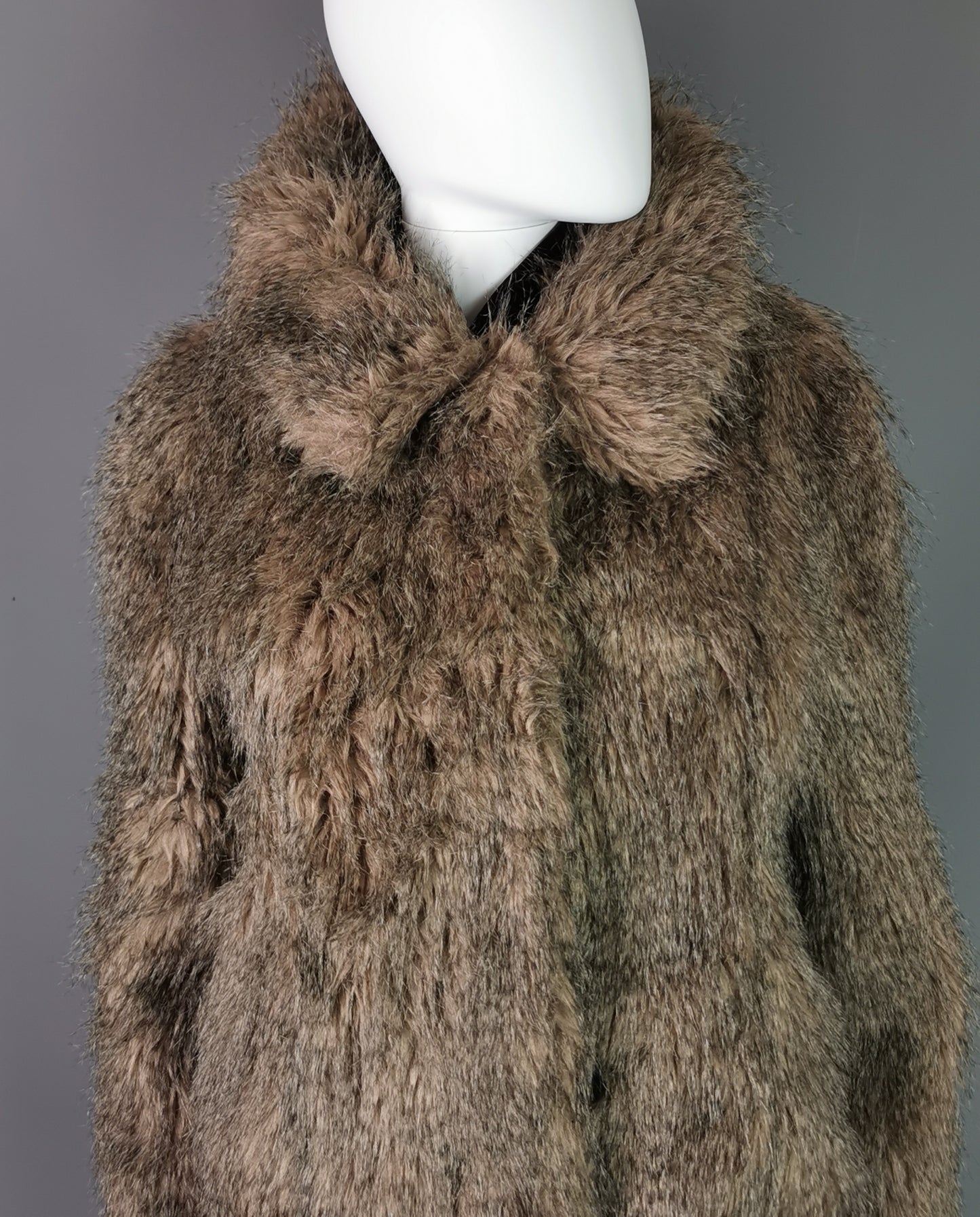 Vintage Faux fur Jacket, coat, Red or Dead