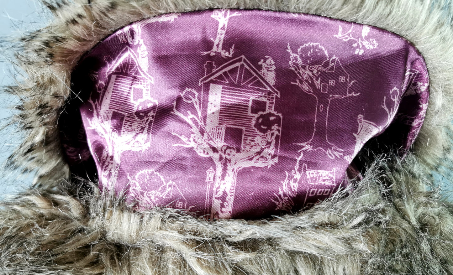 Vintage Faux fur Jacket, coat, Red or Dead