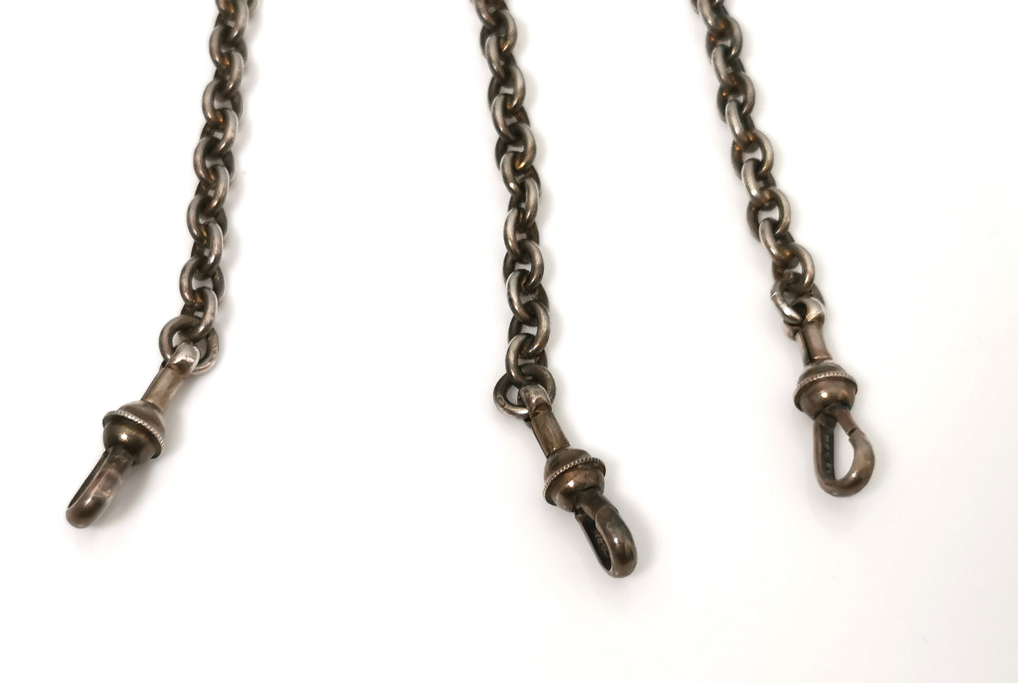 Antique Art Nouveau chatelaine, 900 silver