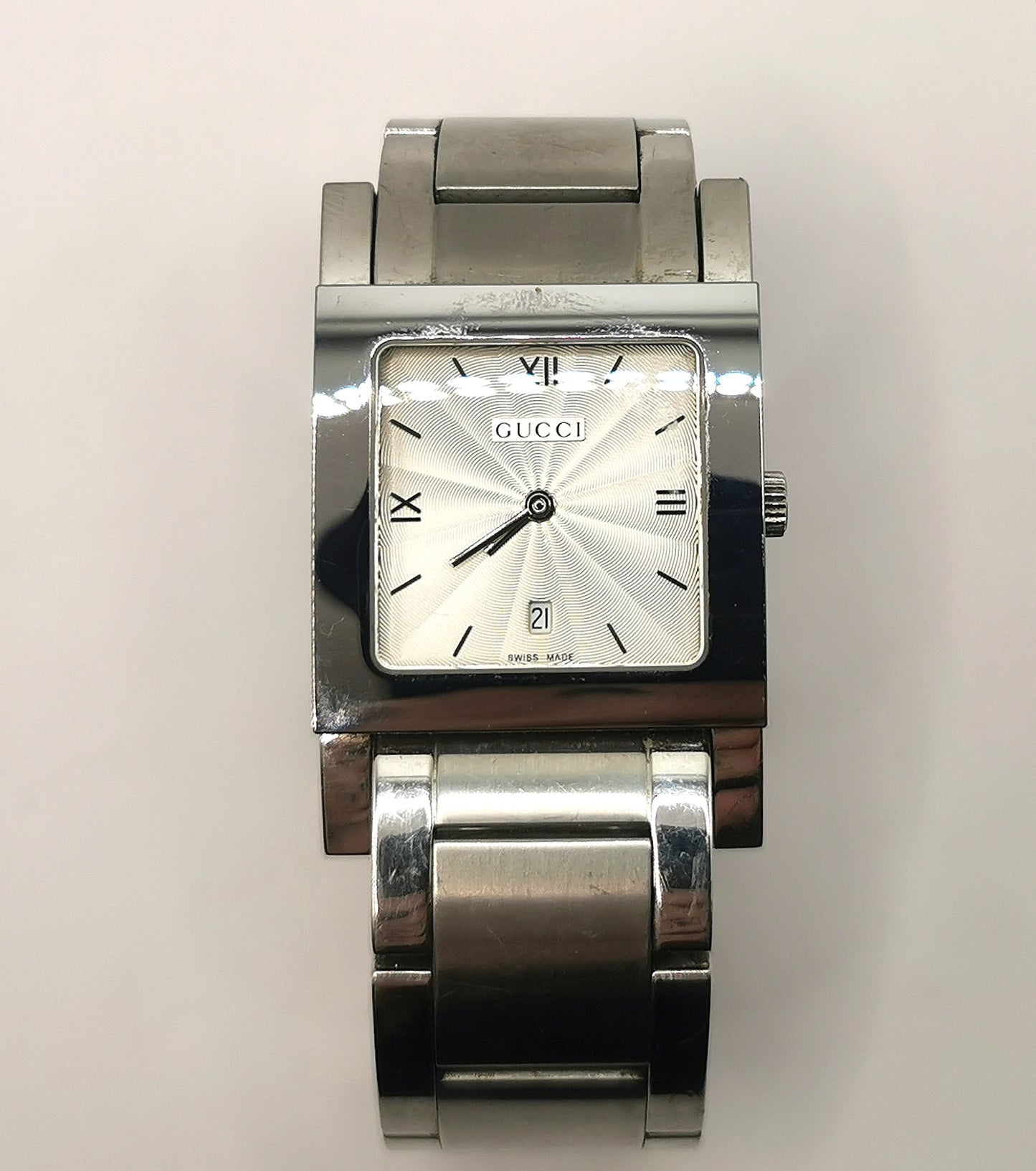 Gucci 7900M.1 stainless steel wristwatch, bracelet strap