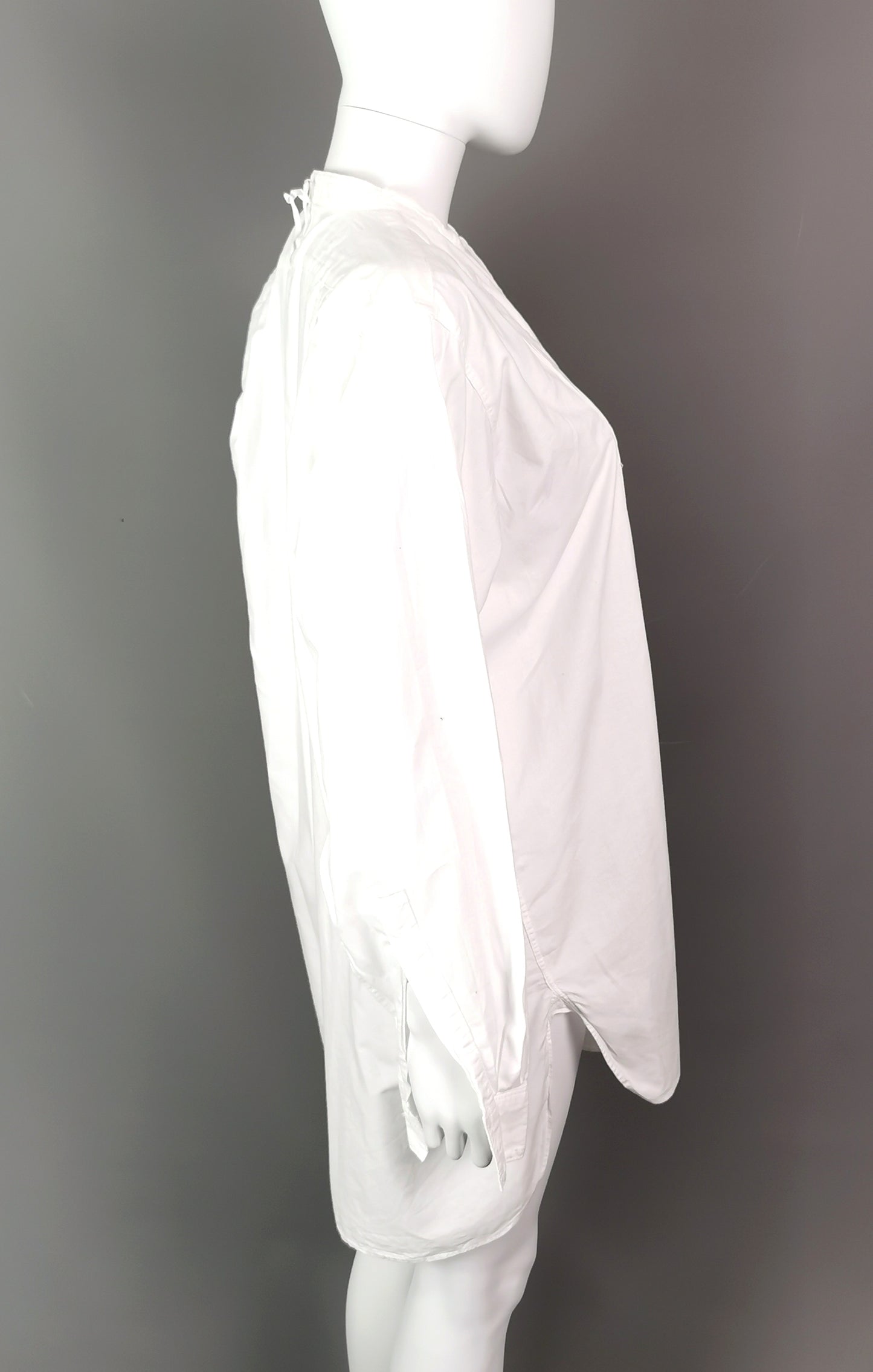 Vintage mens formal dress shirt, bib, C1940s Forsythe