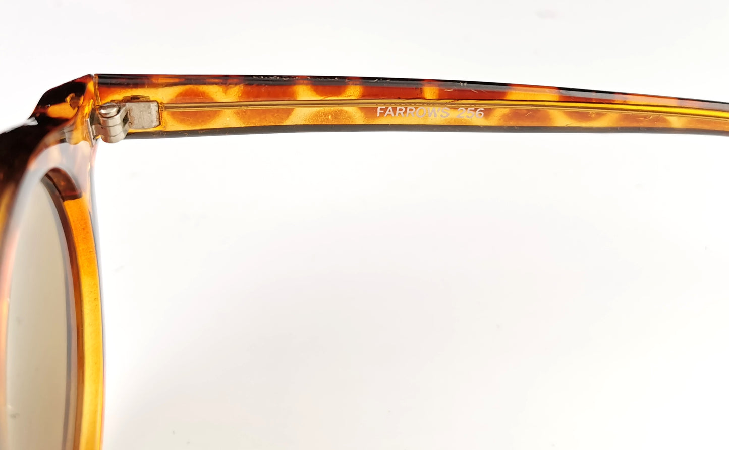 Vintage retro style round frame sunglasses, Linda Farrow, Faux tortoiseshell