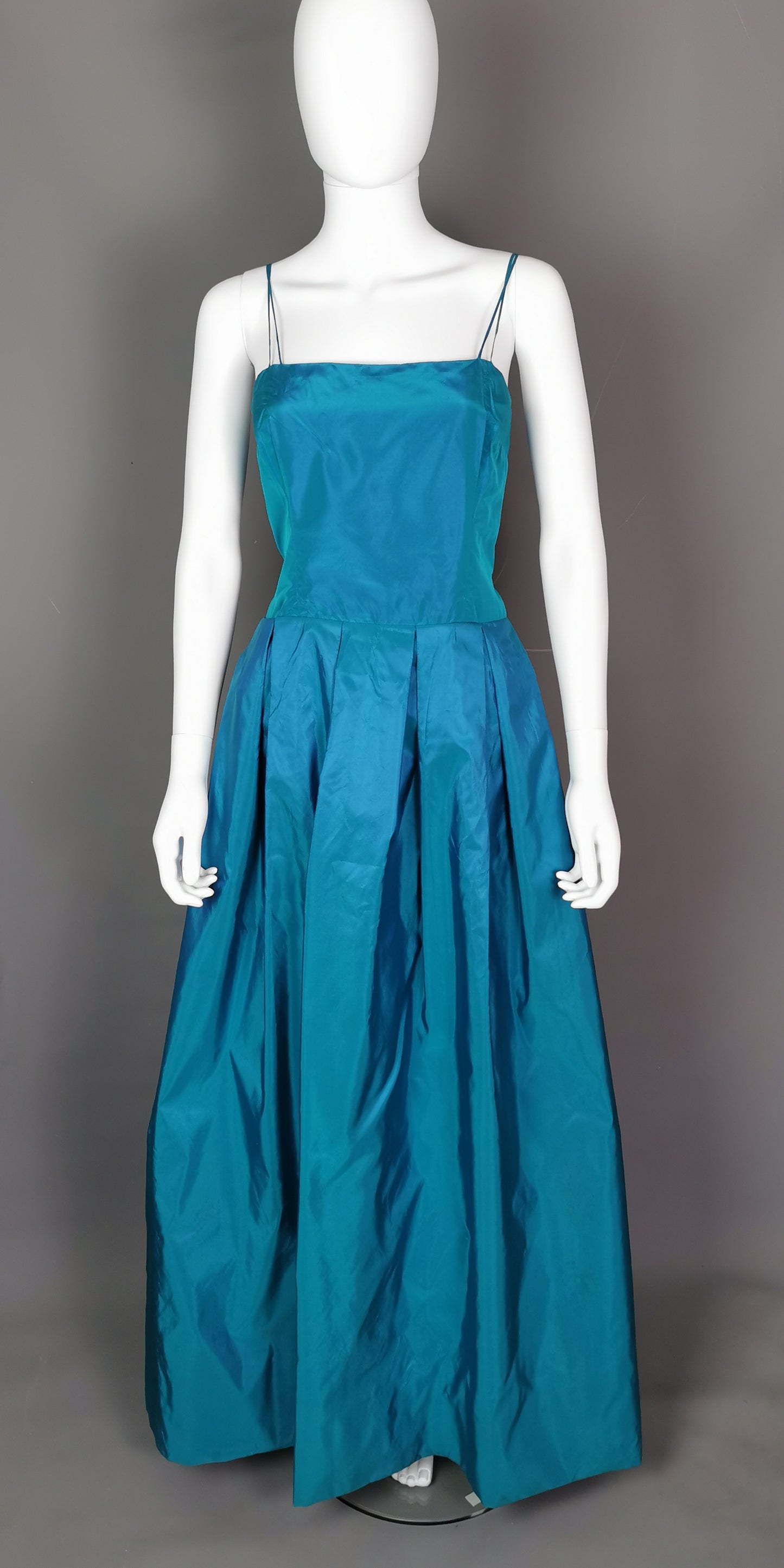Vintage Hardy Amies couture two piece silk dress, Evening gown, Jacket
