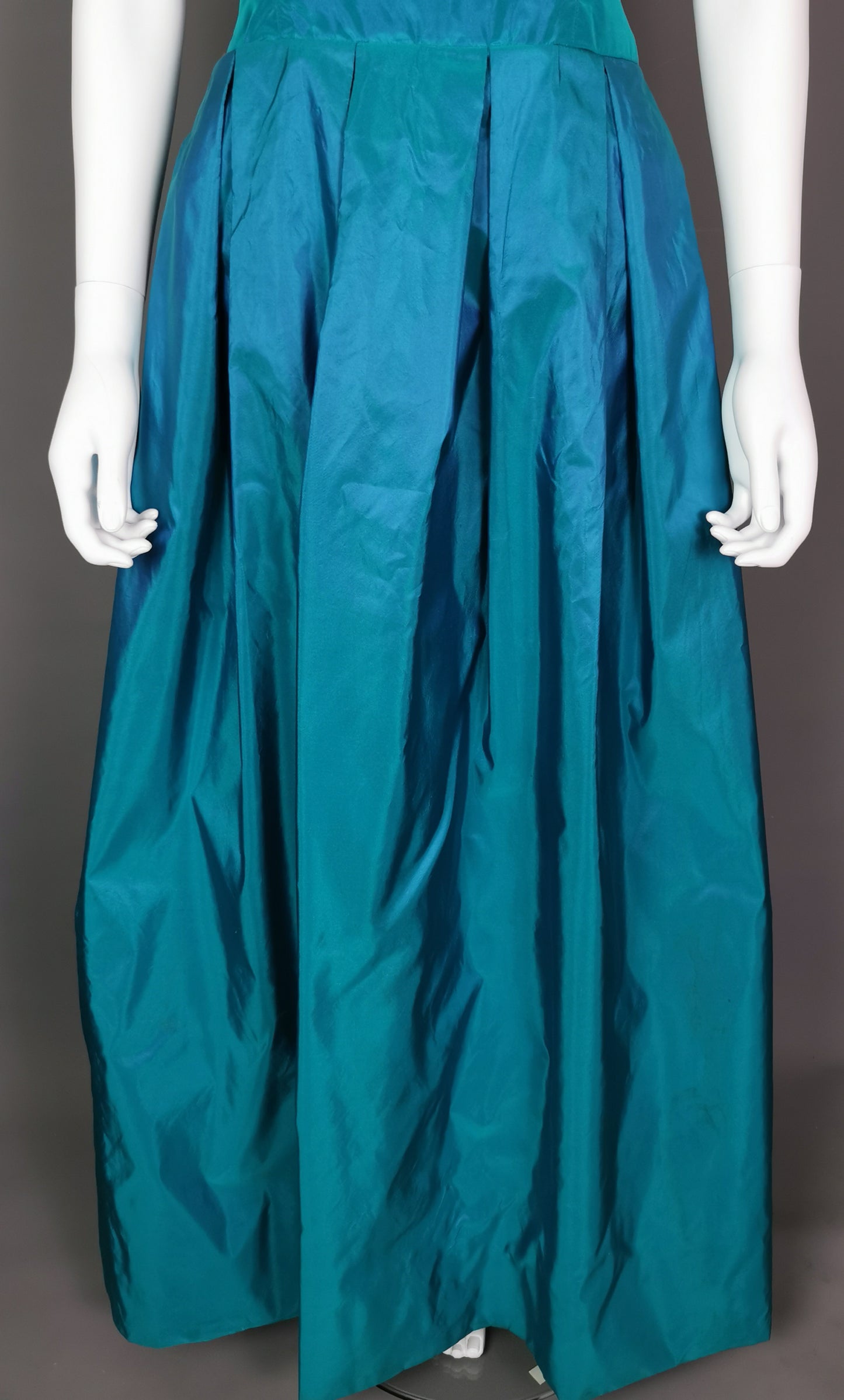 Vintage Hardy Amies couture two piece silk dress, Evening gown, Jacket