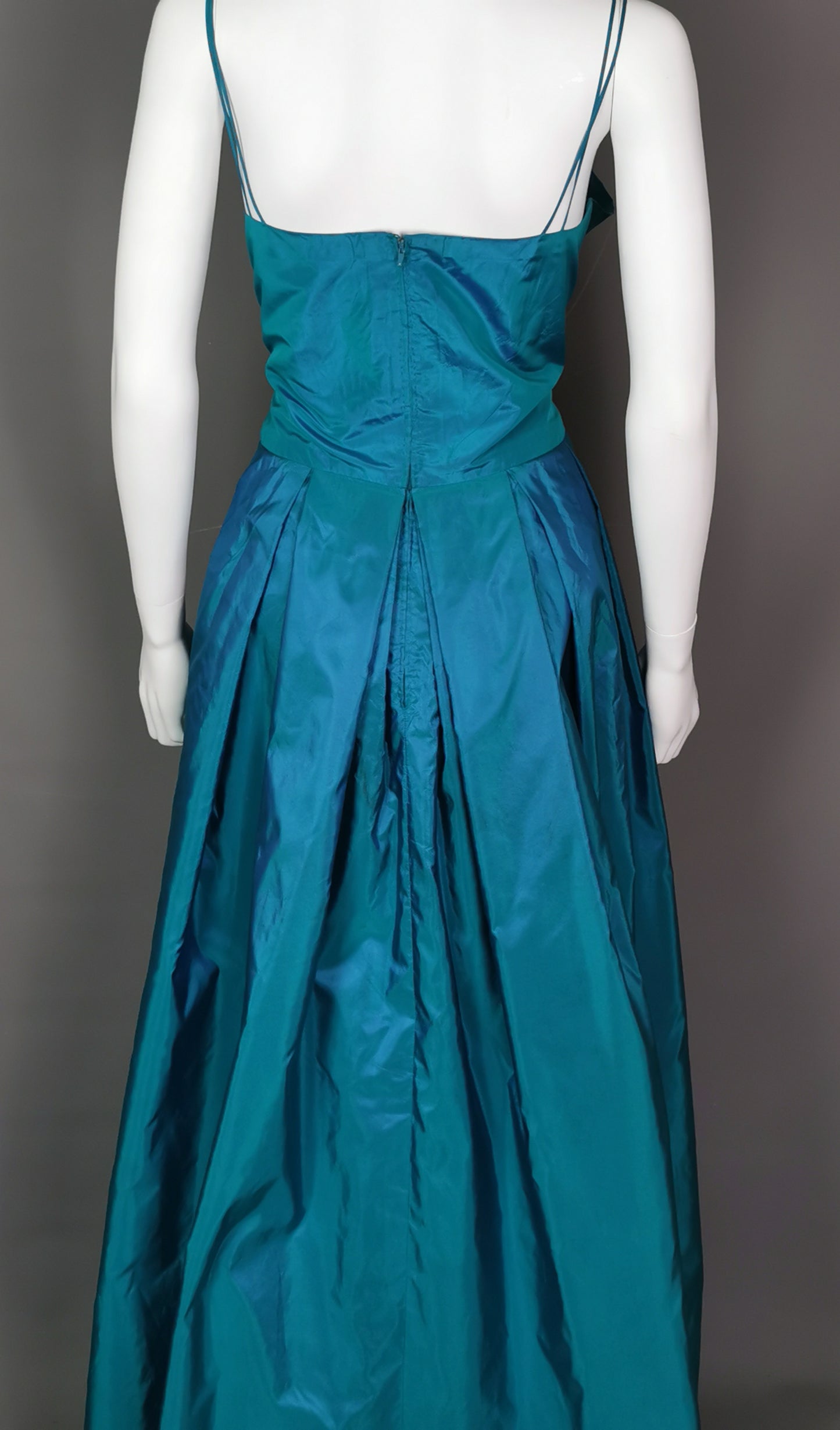 Vintage Hardy Amies couture two piece silk dress, Evening gown, Jacket
