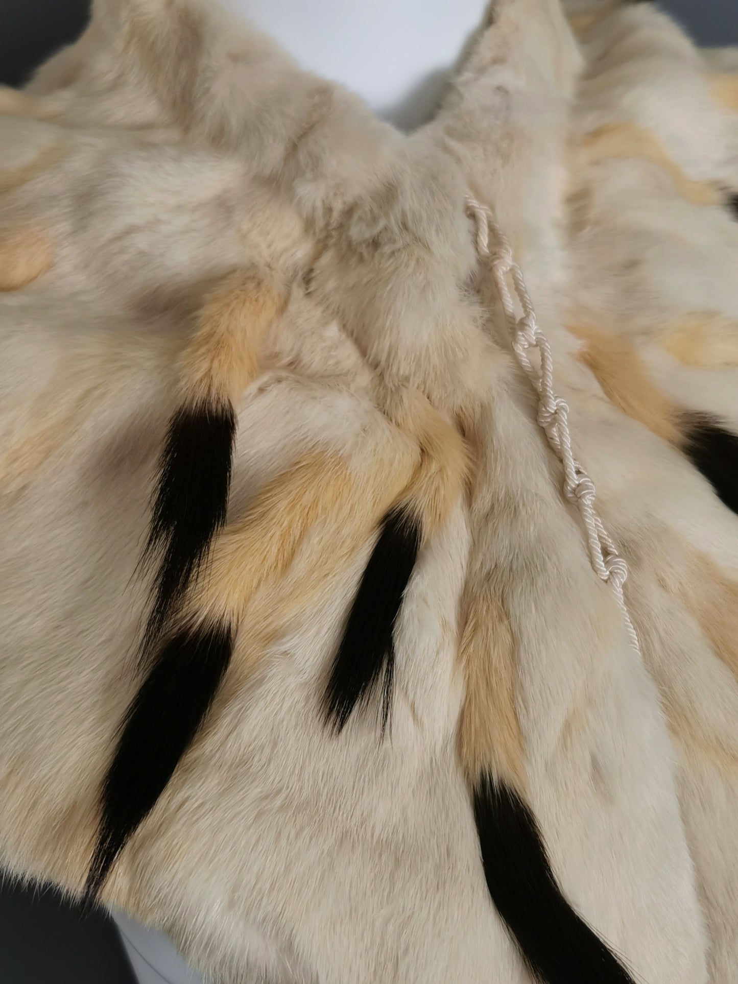 Antique Victorian ermine fur capelet, cape