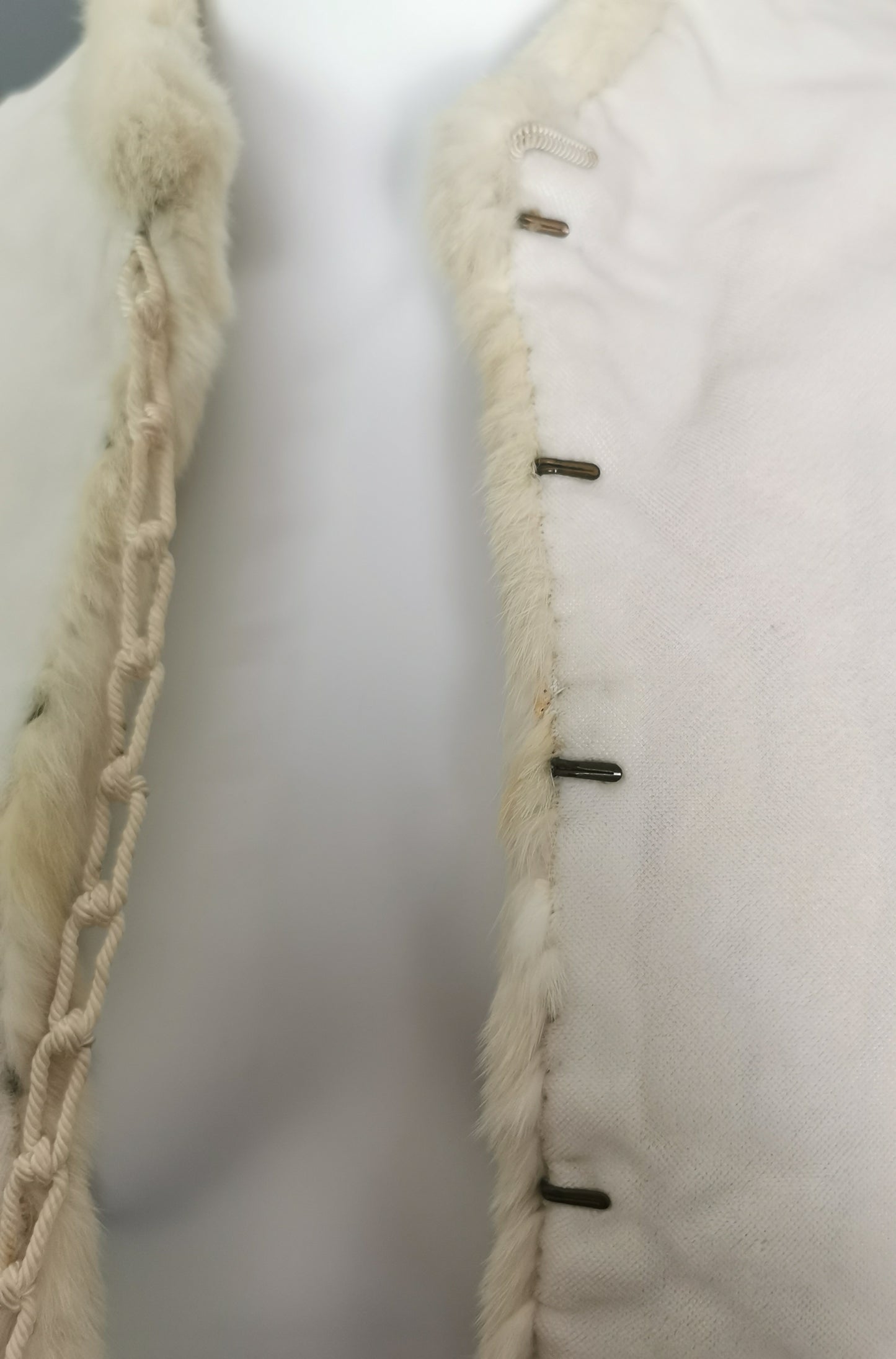 Antique Victorian ermine fur capelet, cape