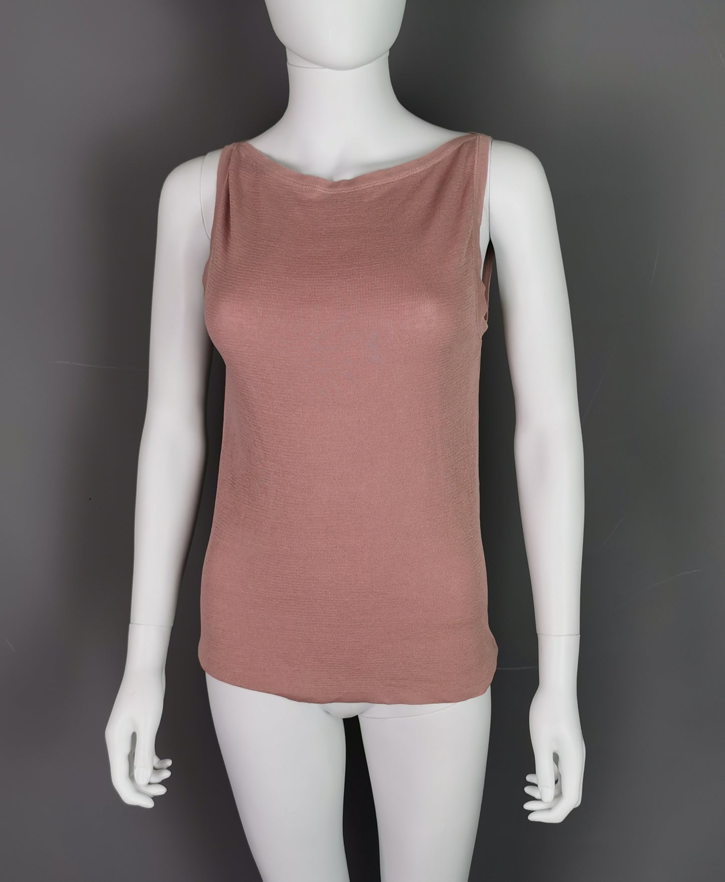 Gucci ladies dusky pink tank top, cami, vest, Silk blend
