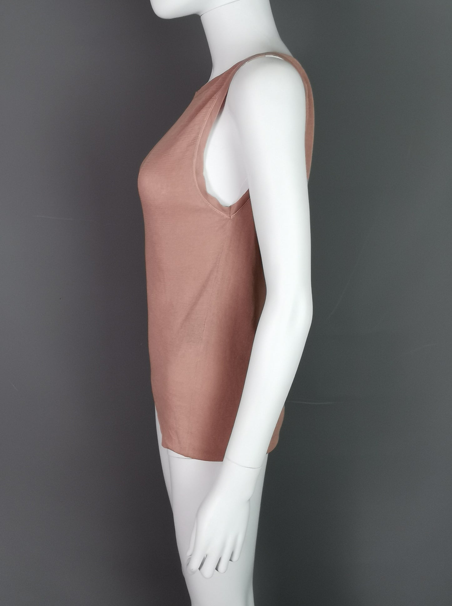 Gucci ladies dusky pink tank top, cami, vest, Silk blend