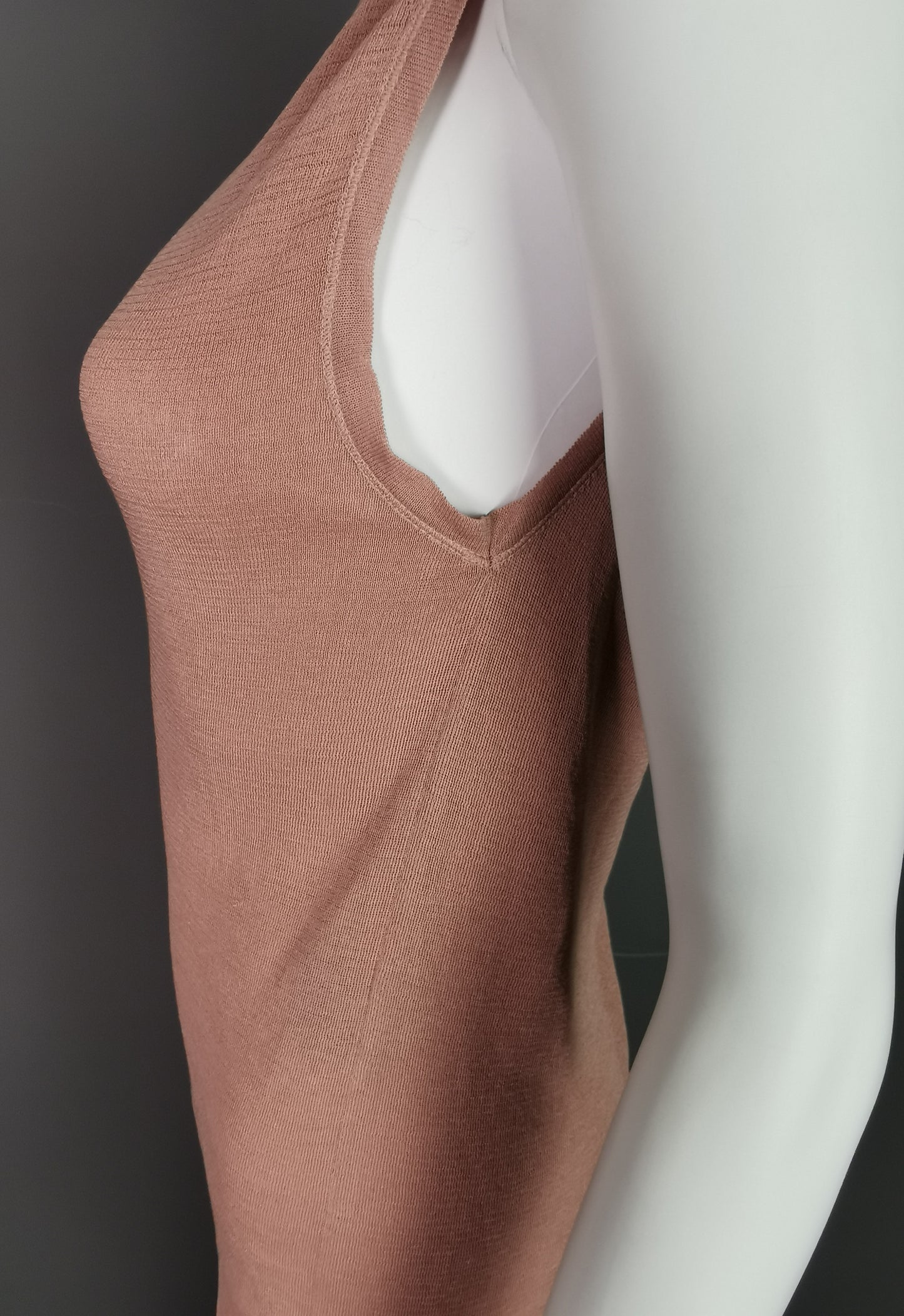 Gucci ladies dusky pink tank top, cami, vest, Silk blend