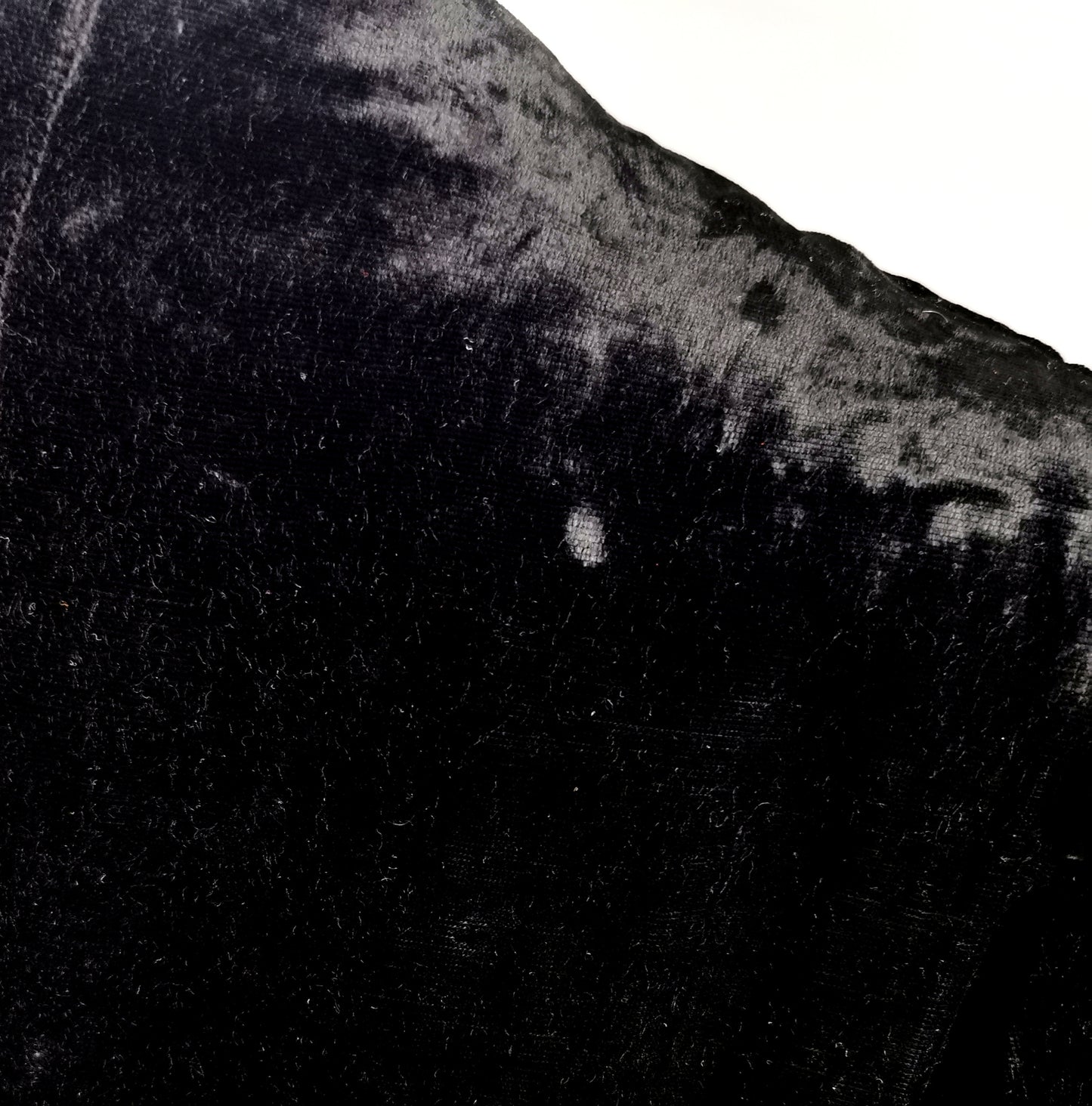 Vintage Art Deco black velvet opera coat, jacket