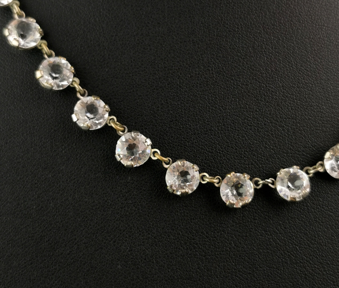 Vintage Art Deco paste riviere necklace