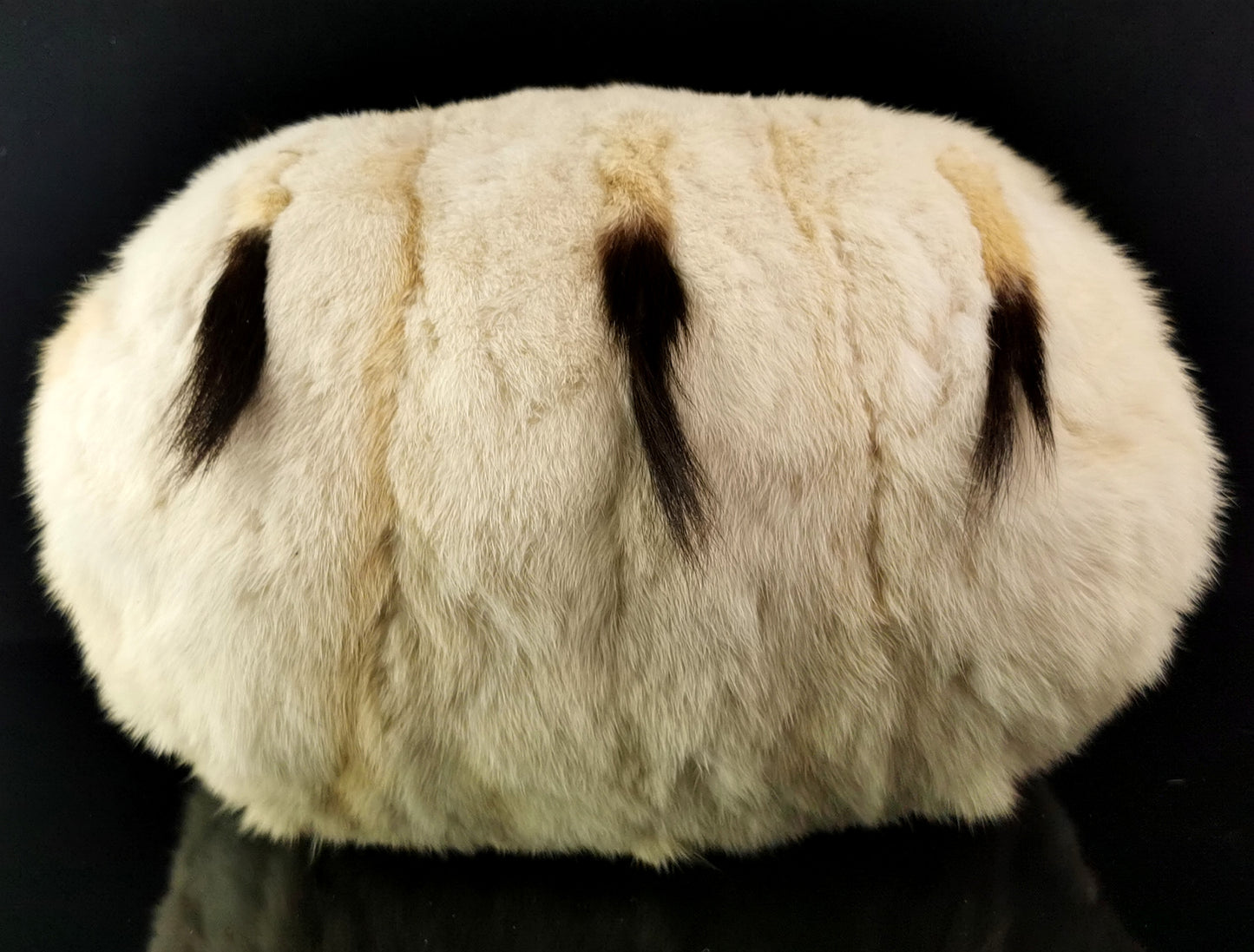 Antique winter ermine fur muff, Victorian