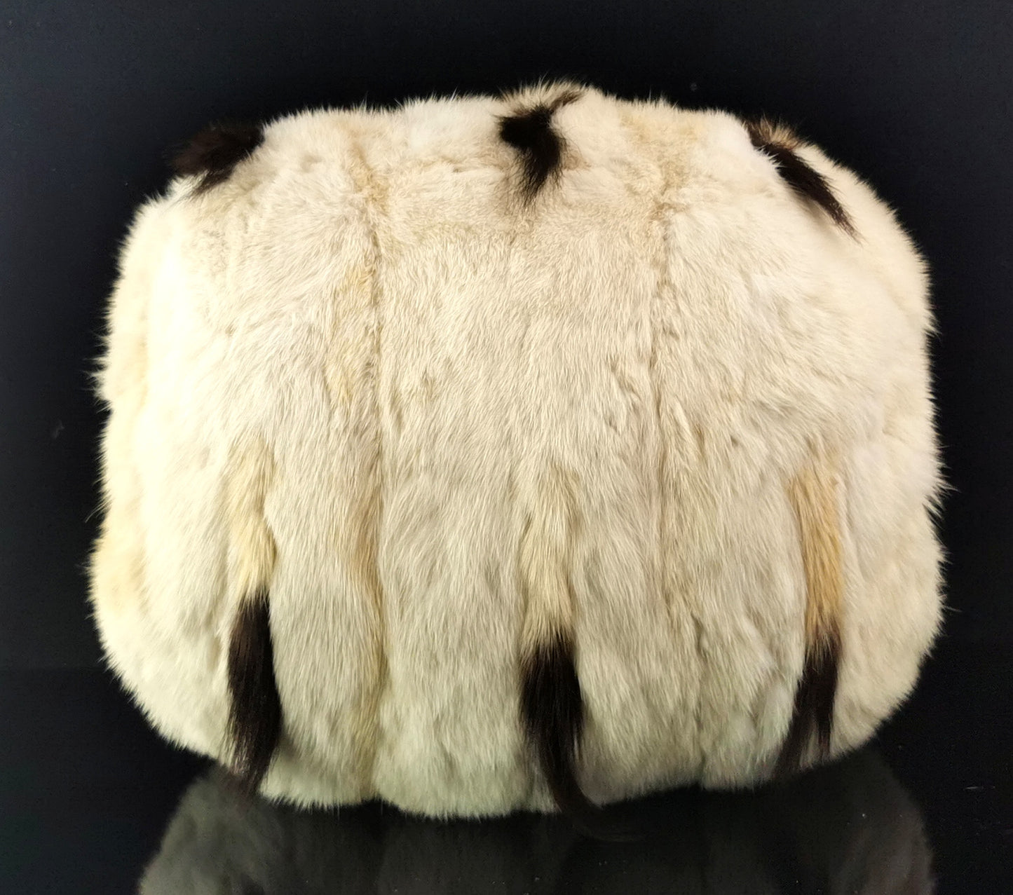 Antique winter ermine fur muff, Victorian