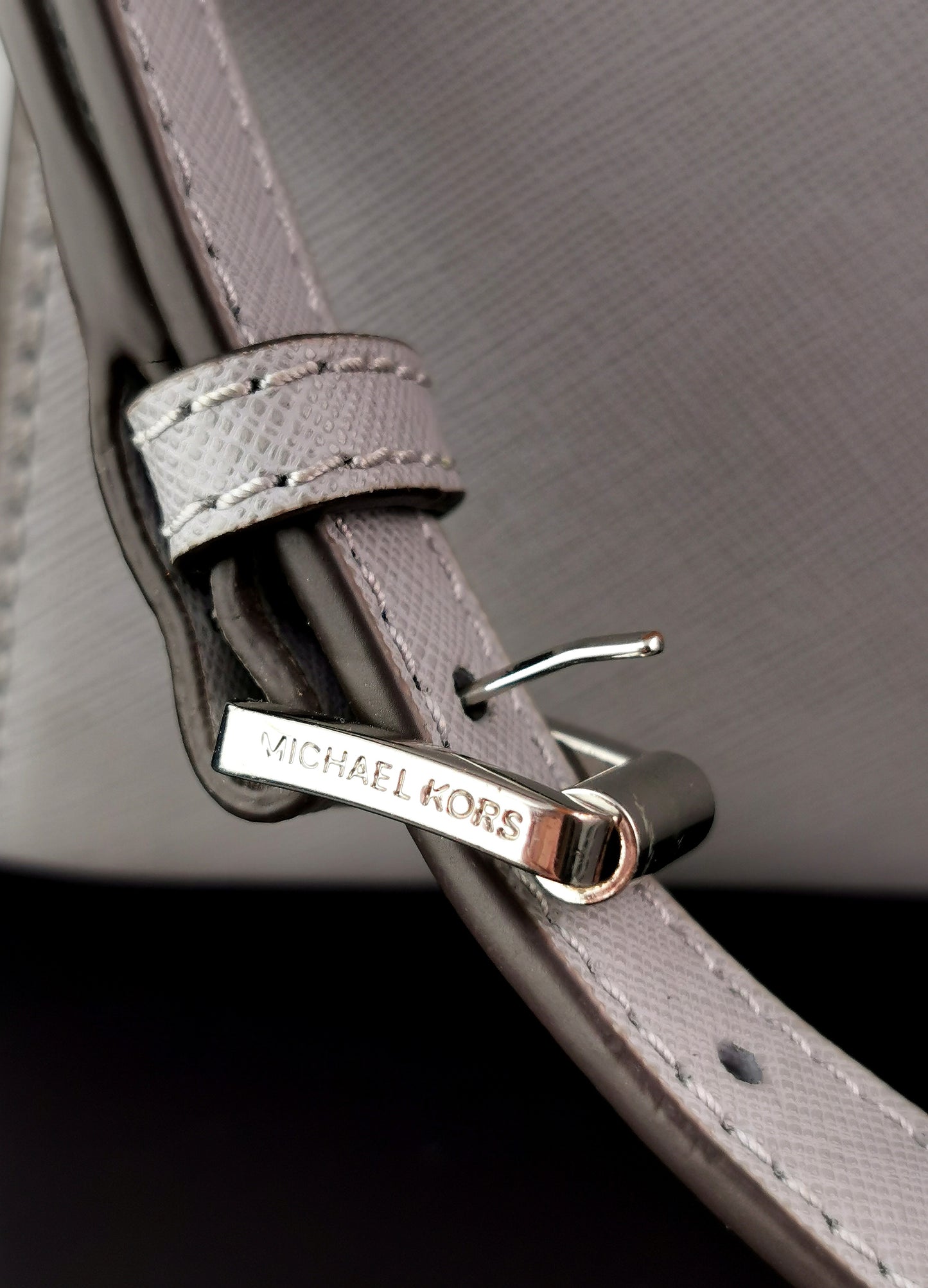 Michael Kors Selma tote bag, Grey Saffiano Leather