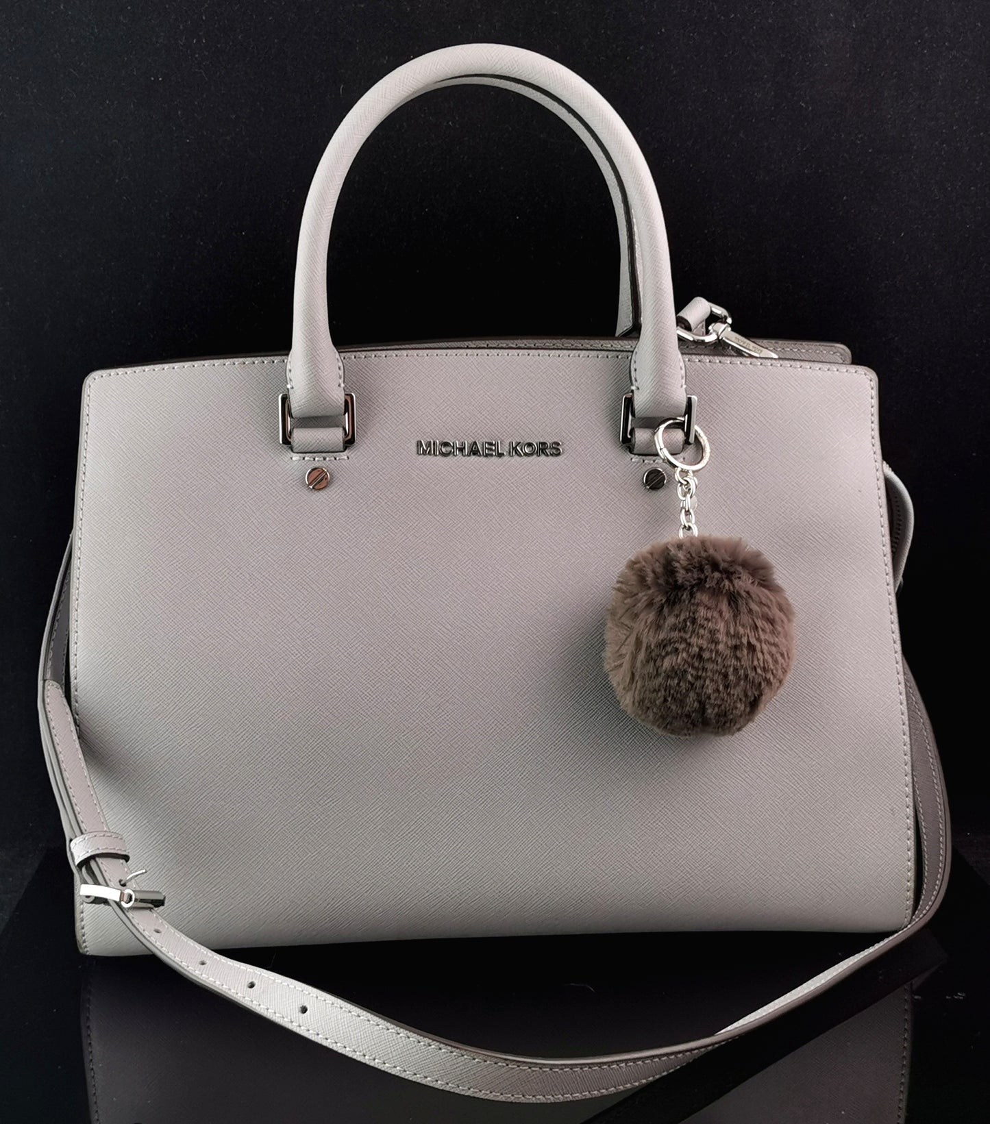 Michael Kors Selma tote bag, Grey Saffiano Leather