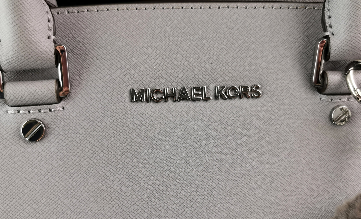 Michael Kors Selma tote bag, Grey Saffiano Leather