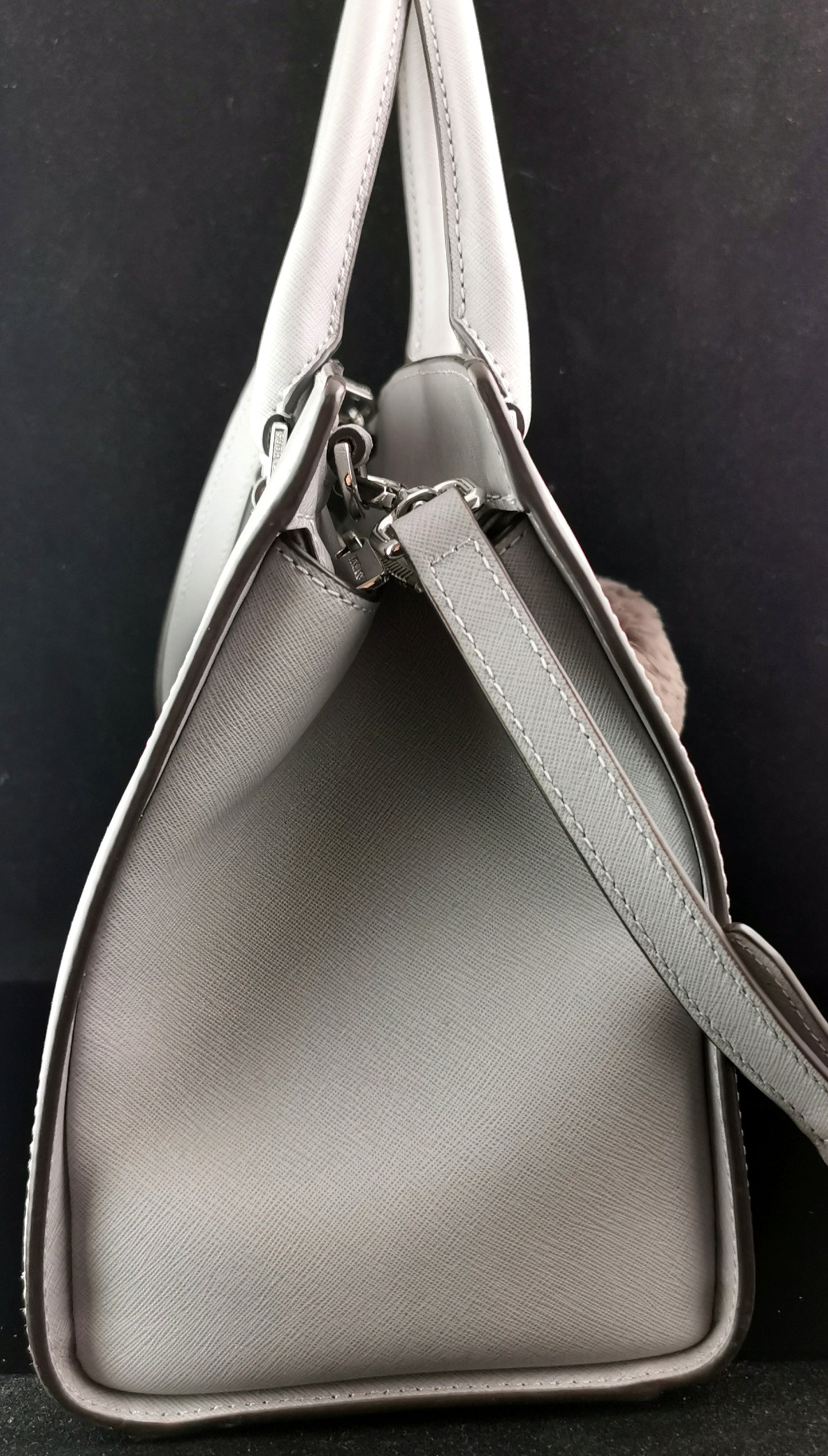 Michael Kors Selma tote bag, Grey Saffiano Leather