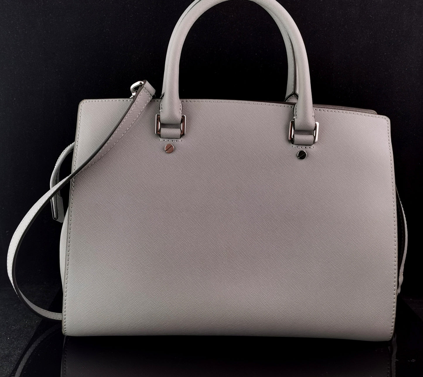 Michael Kors Selma tote bag, Grey Saffiano Leather