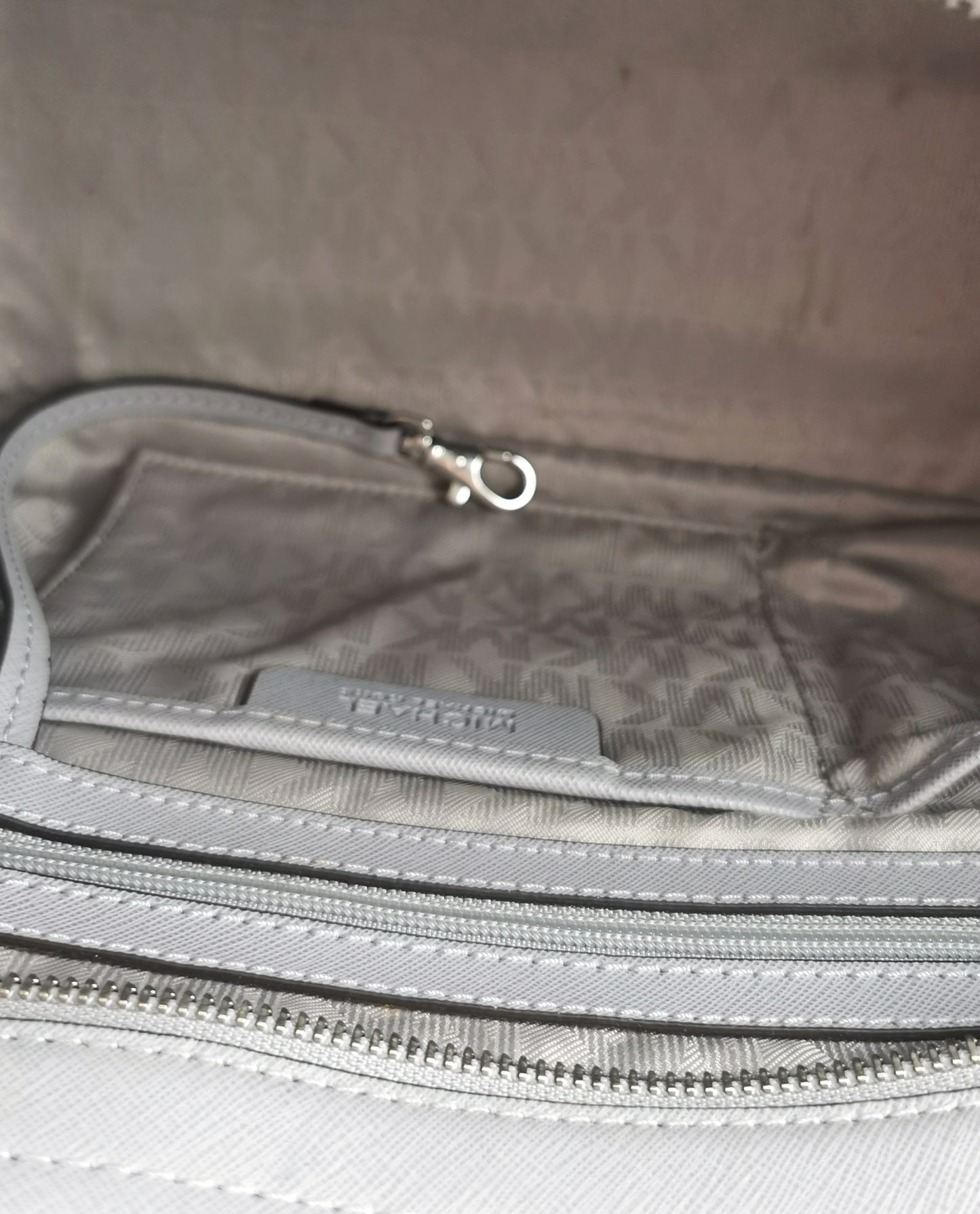 Michael Kors Selma tote bag, Grey Saffiano Leather