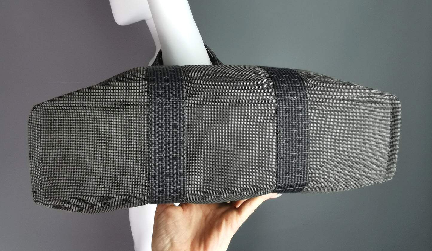 Hermes Yale Line Tote bag, grey check