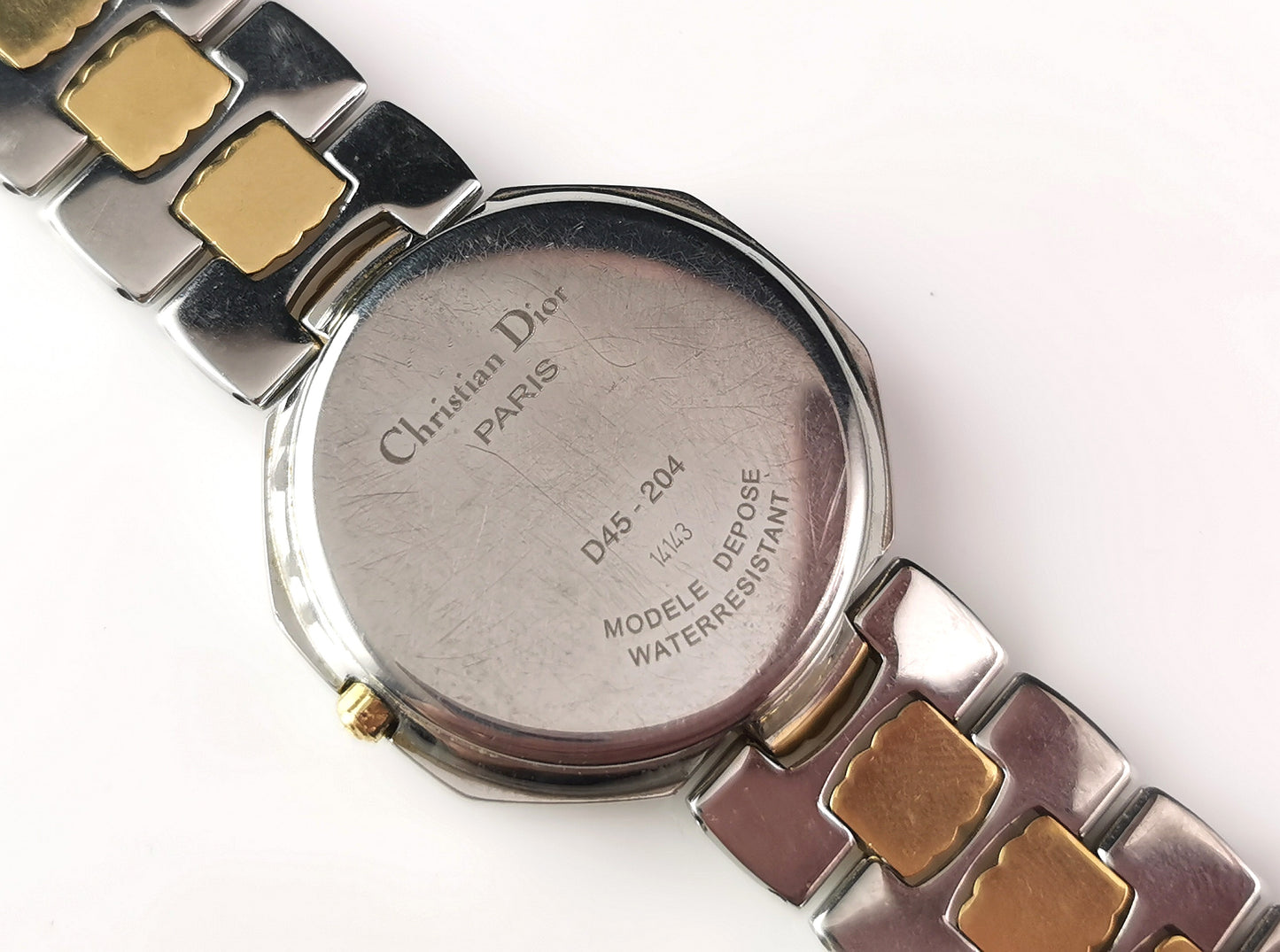 Vintage Christian Dior Octagon wristwatch, D45-204, Boxed