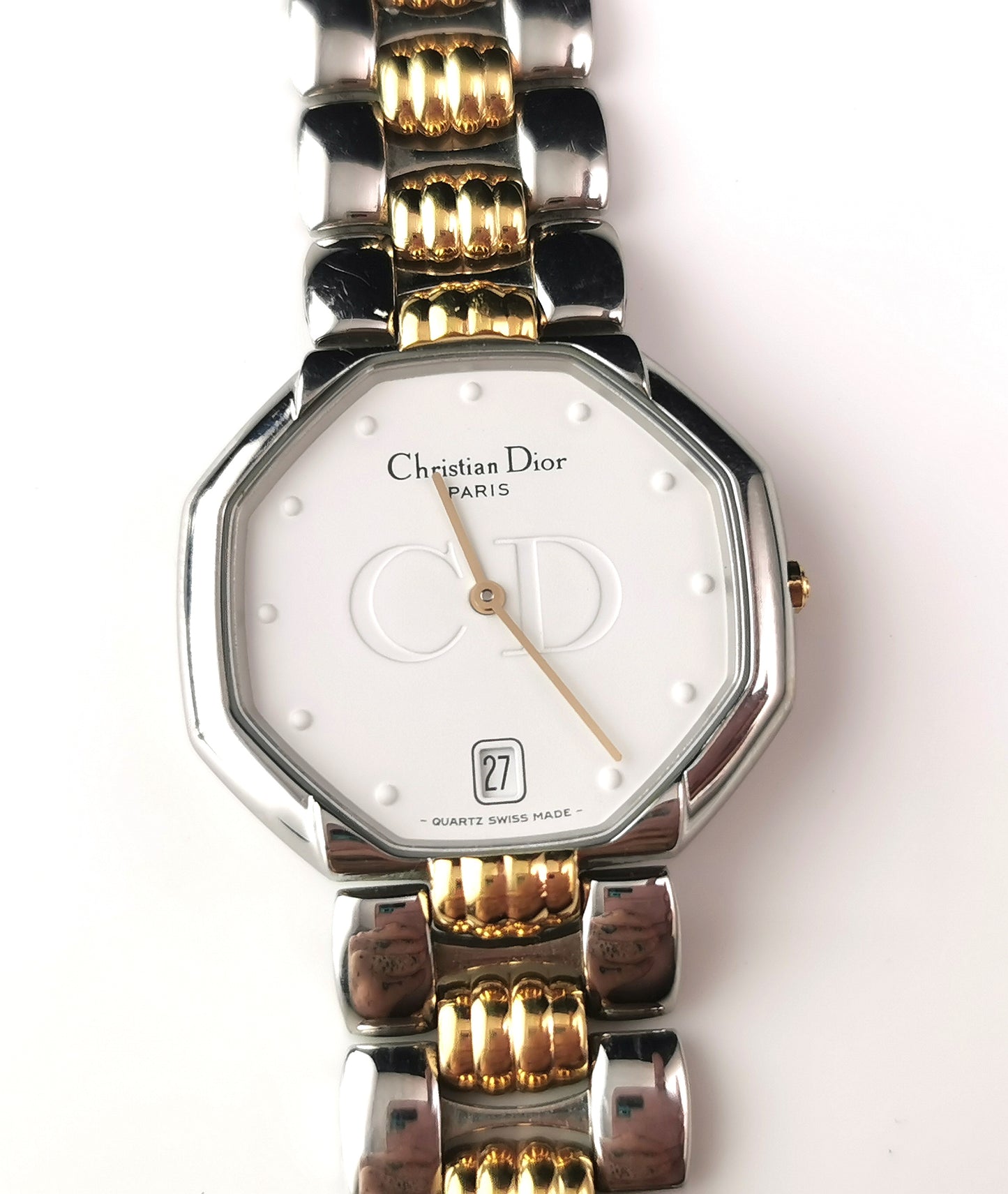 Vintage Christian Dior Octagon wristwatch, D45-204, Boxed