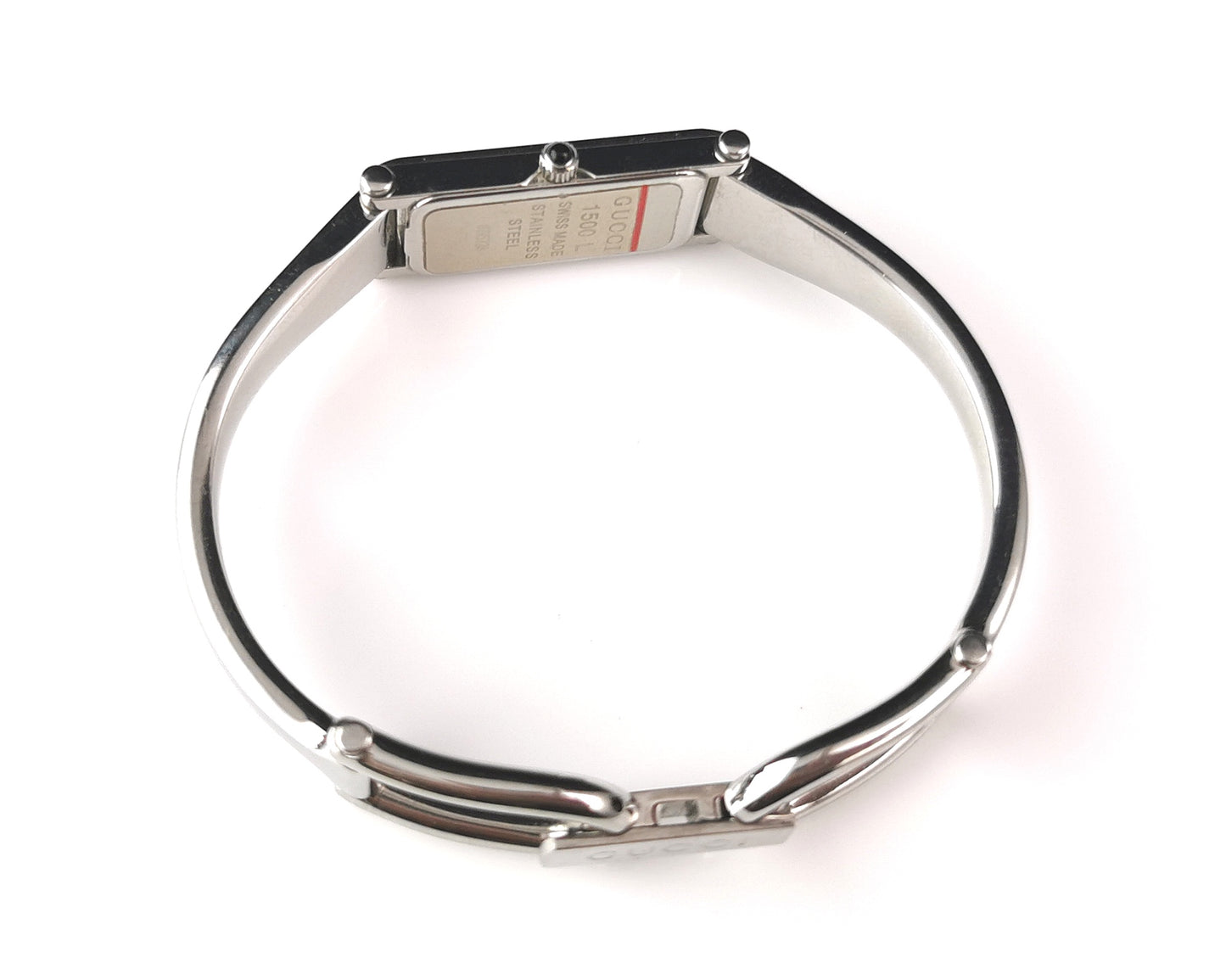 Vintage Gucci 1500l ladies wristwatch, Horsebit bangle strap