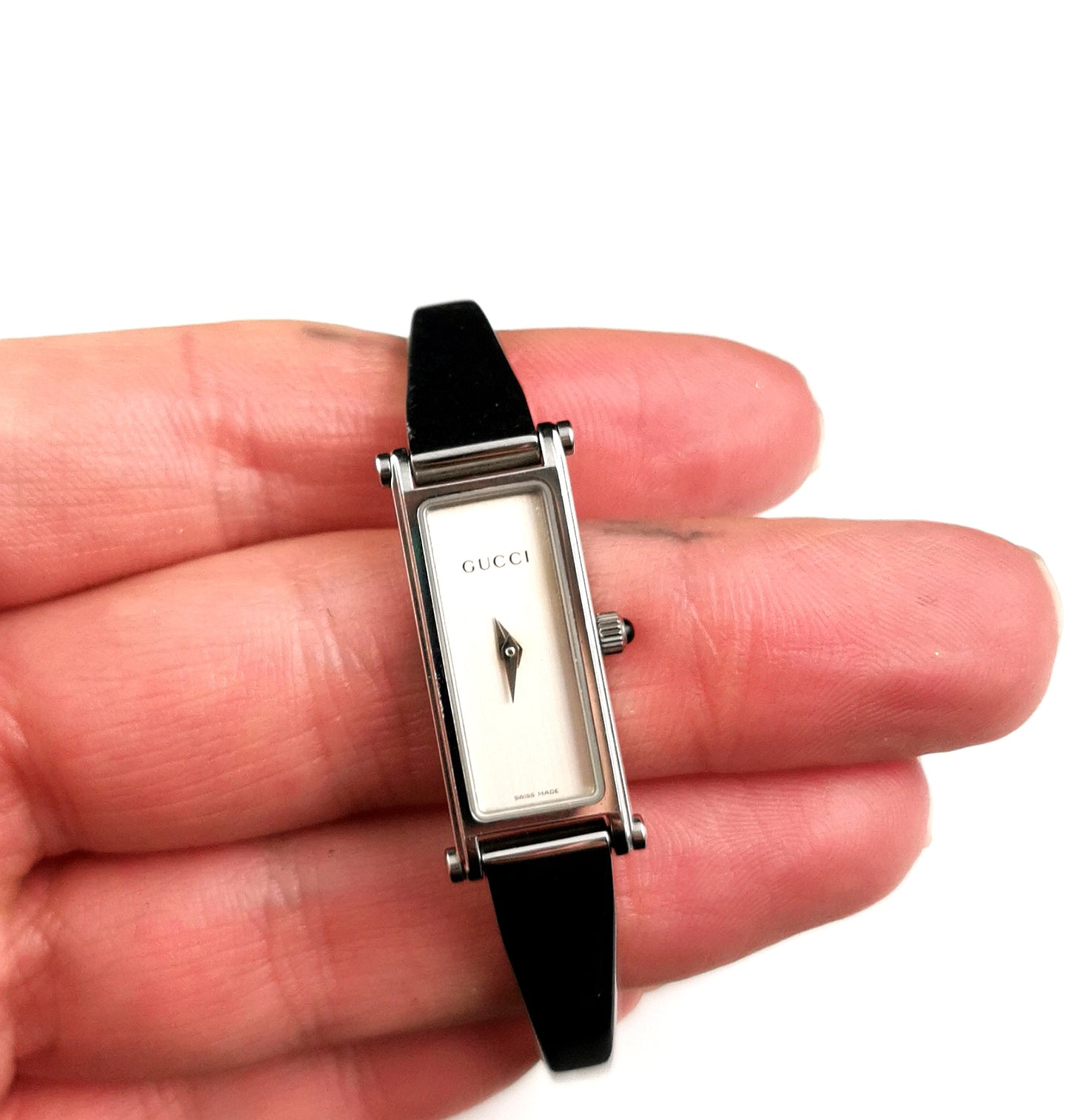 Vintage Gucci 1500l ladies wristwatch, Horsebit bangle strap