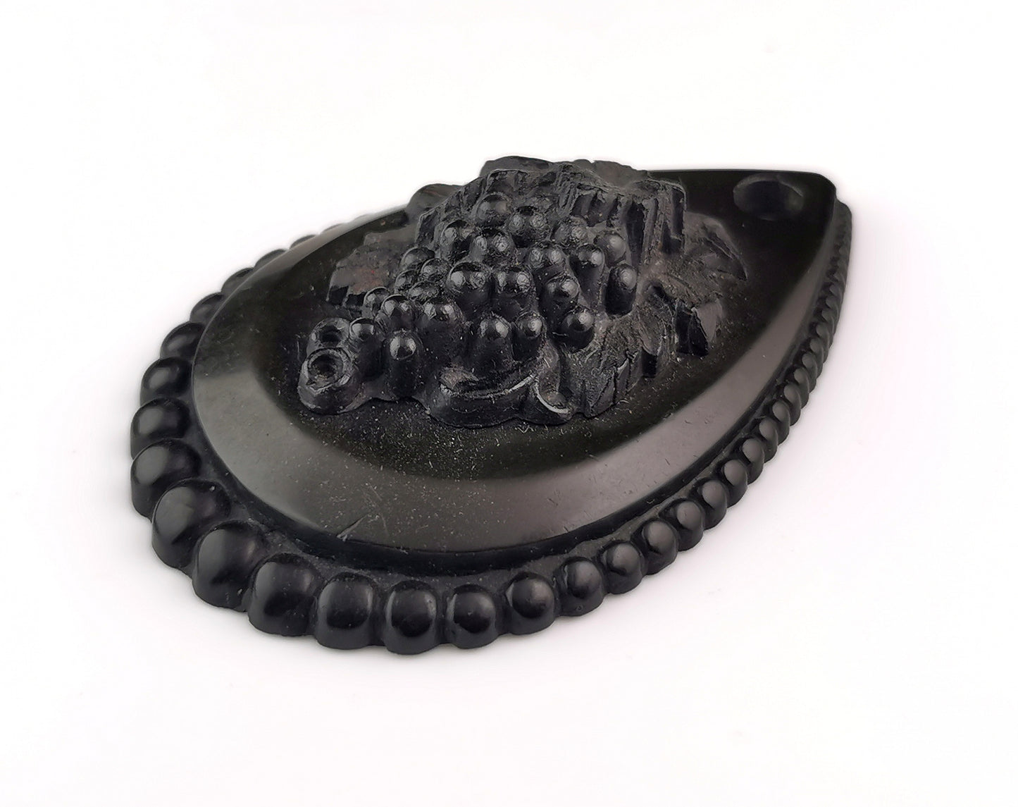 Antique Victorian Vulcanite grapes pendant