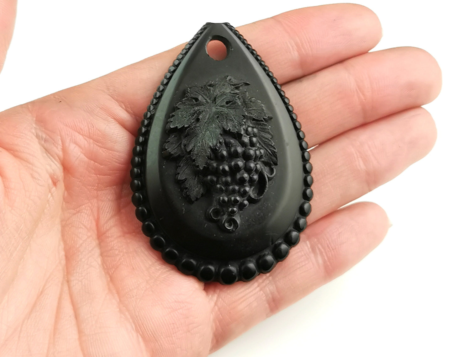 Antique Victorian Vulcanite grapes pendant