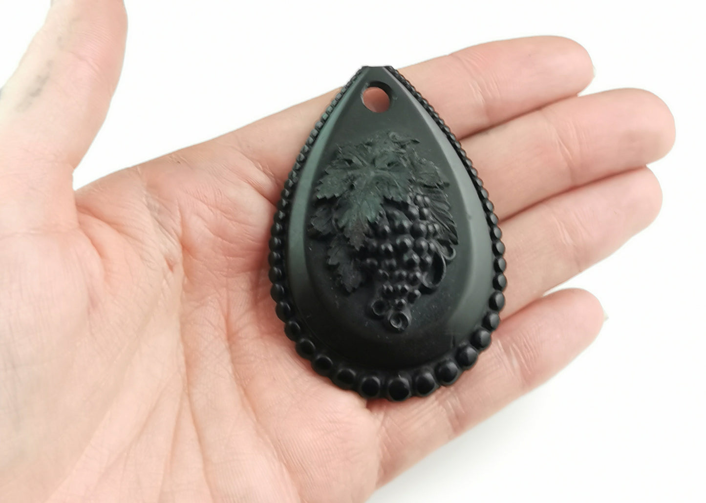 Antique Victorian Vulcanite grapes pendant