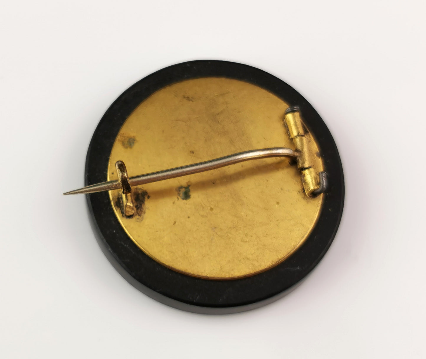 Antique Pietra Dura flower brooch, Victorian