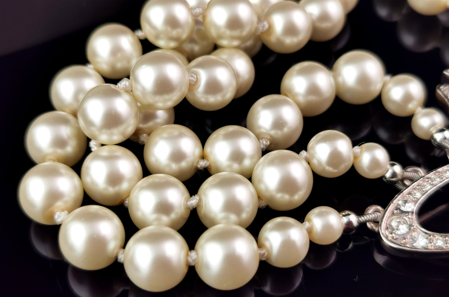 Vintage Vivienne Westwood three row pearl choker necklace, boxed