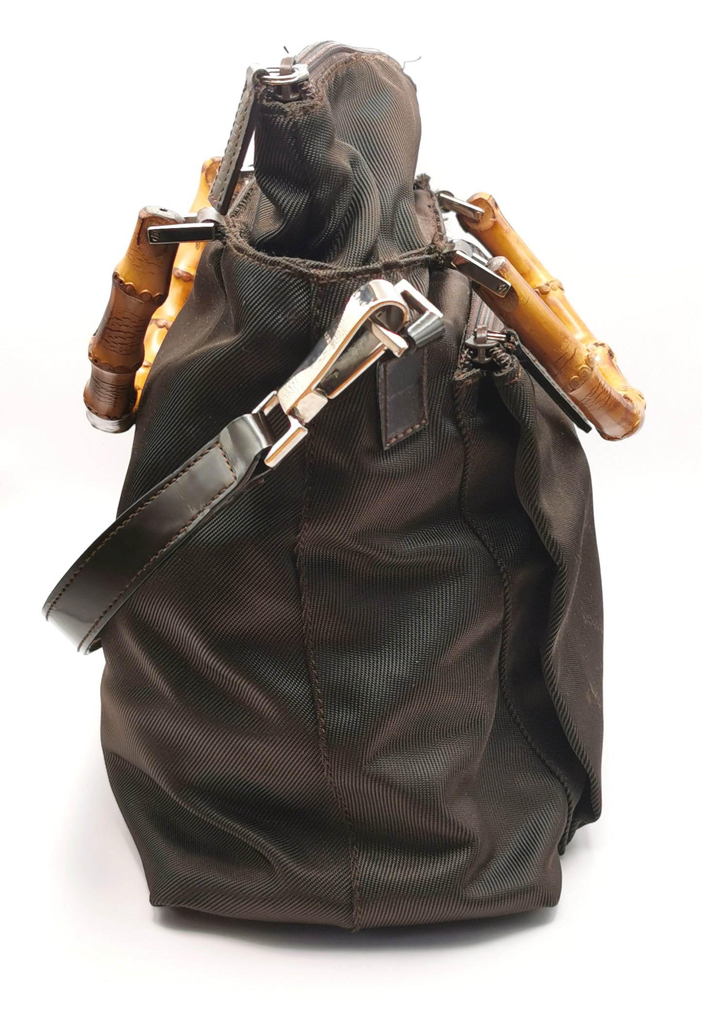 Gucci bamboo top handle tote bag, two way