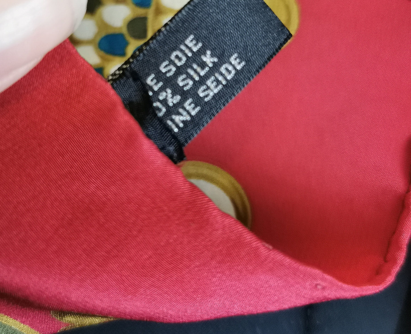 Vintage Christian Dior silk scarf, Egyptian revival, Scarab beetle