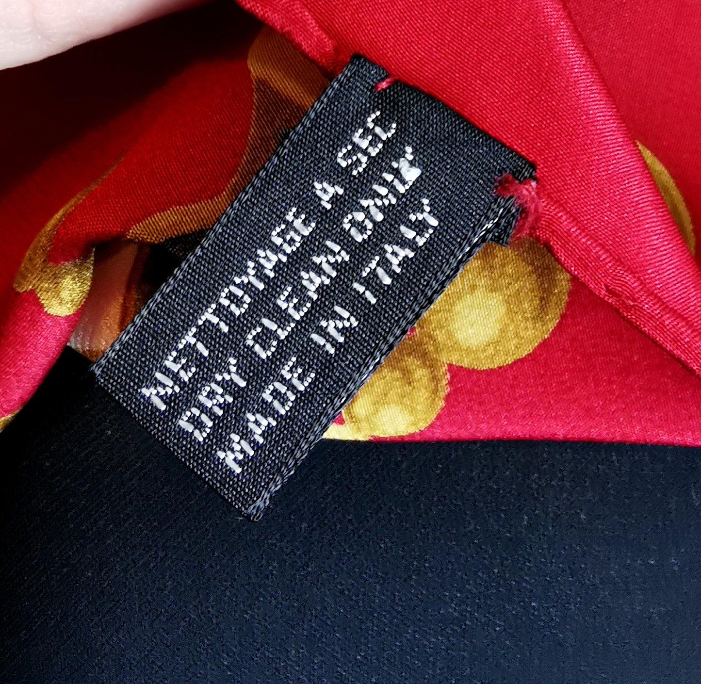 Vintage Christian Dior silk scarf, Egyptian revival, Scarab beetle