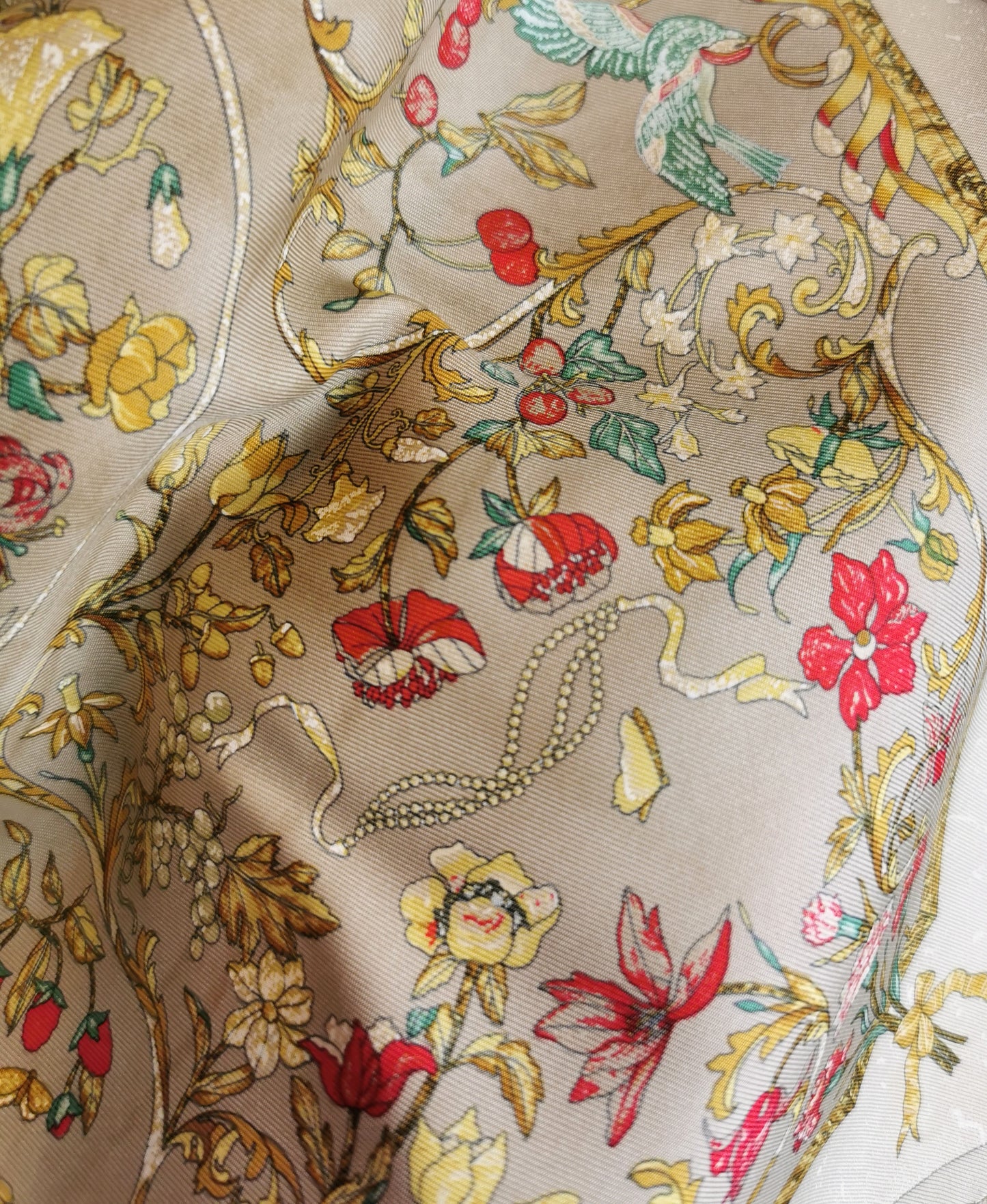 Hermes silk scarf, Pierres d-Orient et d'Occident, boxed