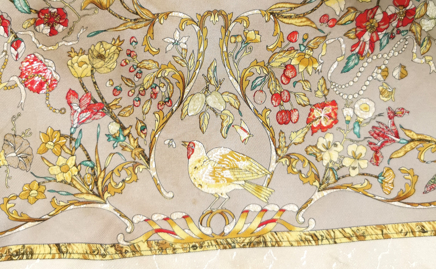 Hermes silk scarf, Pierres d-Orient et d'Occident, boxed