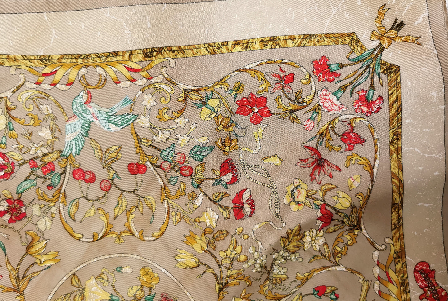 Hermes silk scarf, Pierres d-Orient et d'Occident, boxed