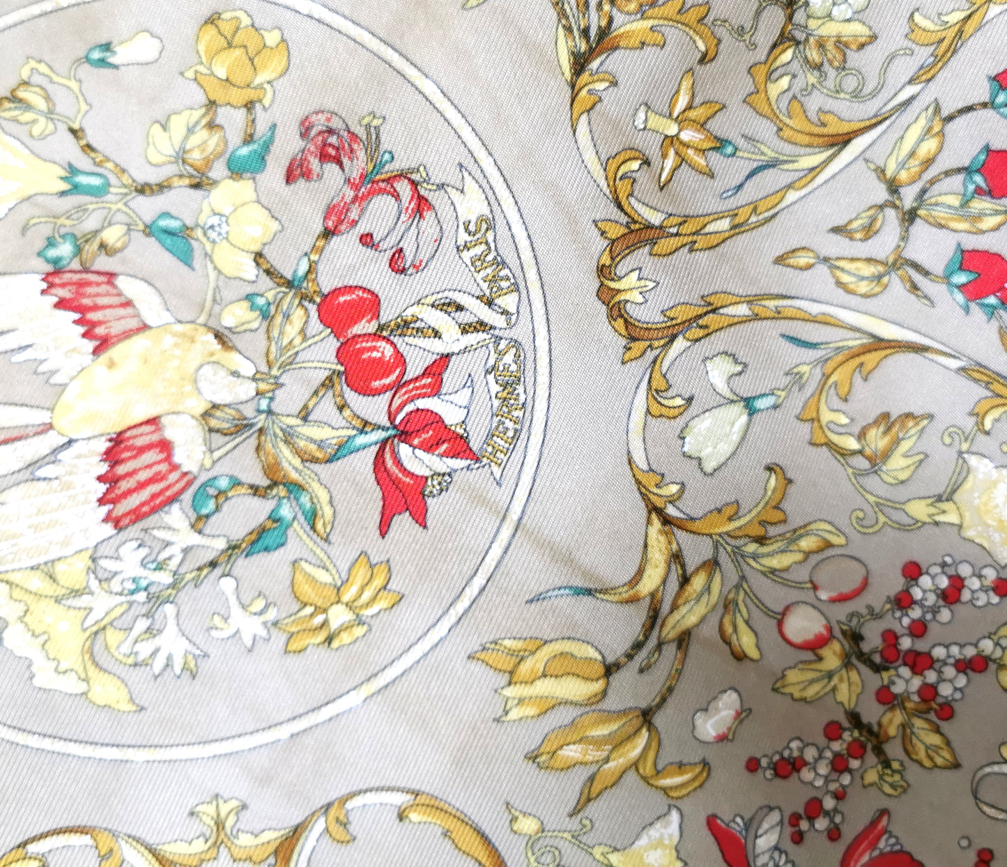 Hermes silk scarf, Pierres d-Orient et d'Occident, boxed